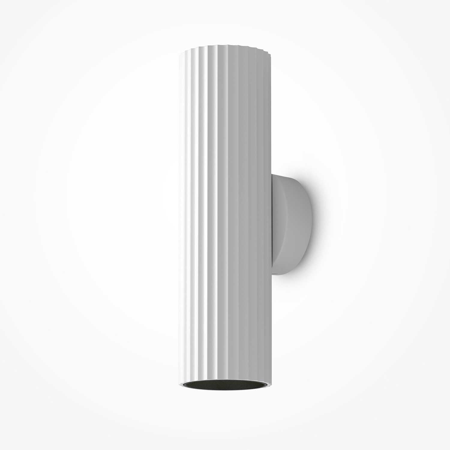 Calipso - Tall and short fluted design wall sconce