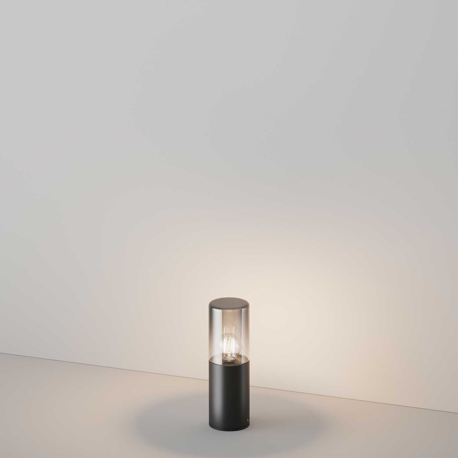 Amas - Modern black steel light bollard