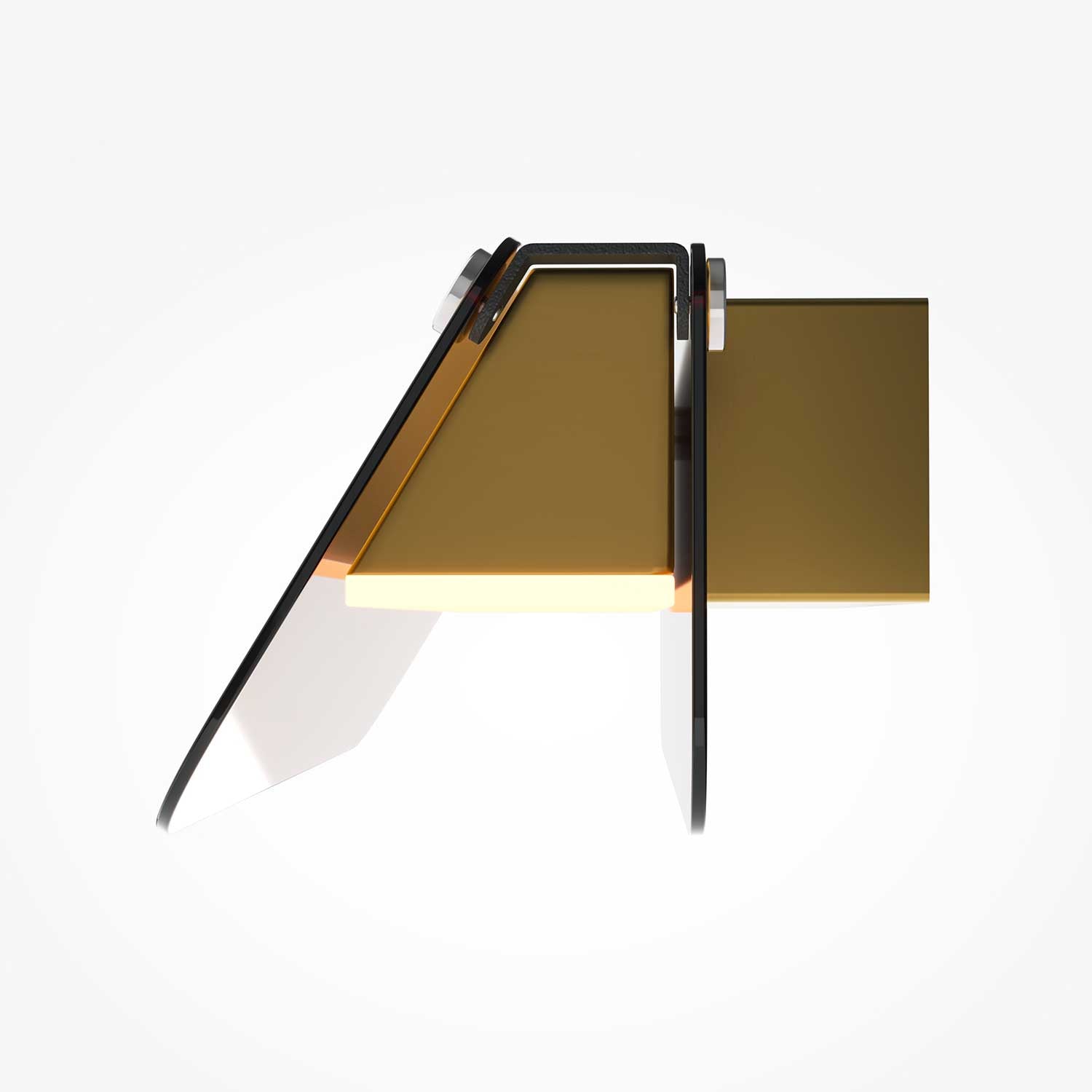 Flat - LED-Wandleuchte aus Design-Glas für Wohnzimmer