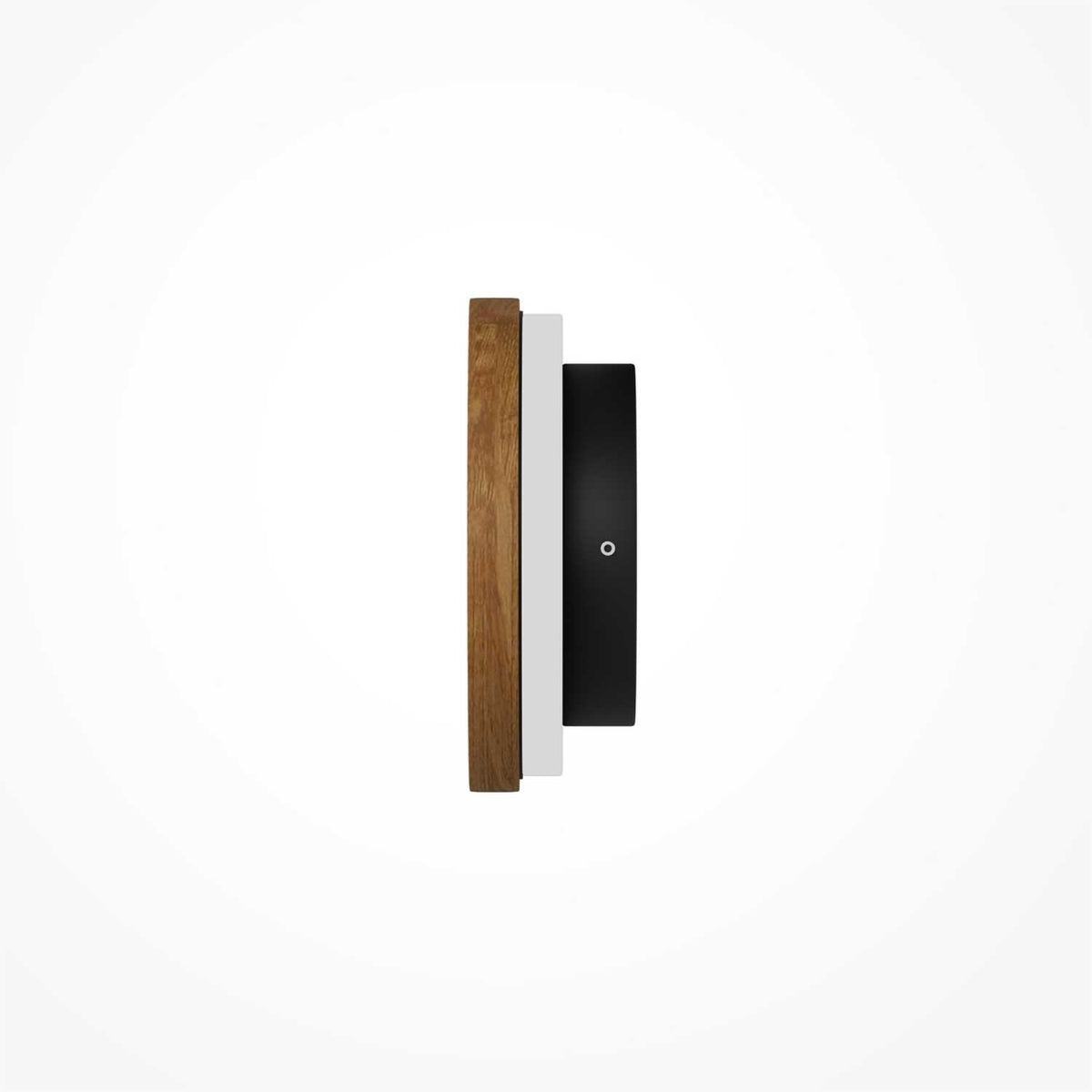Basic Texture - Applique murale LED ronde en bois ou marbre, style minimaliste