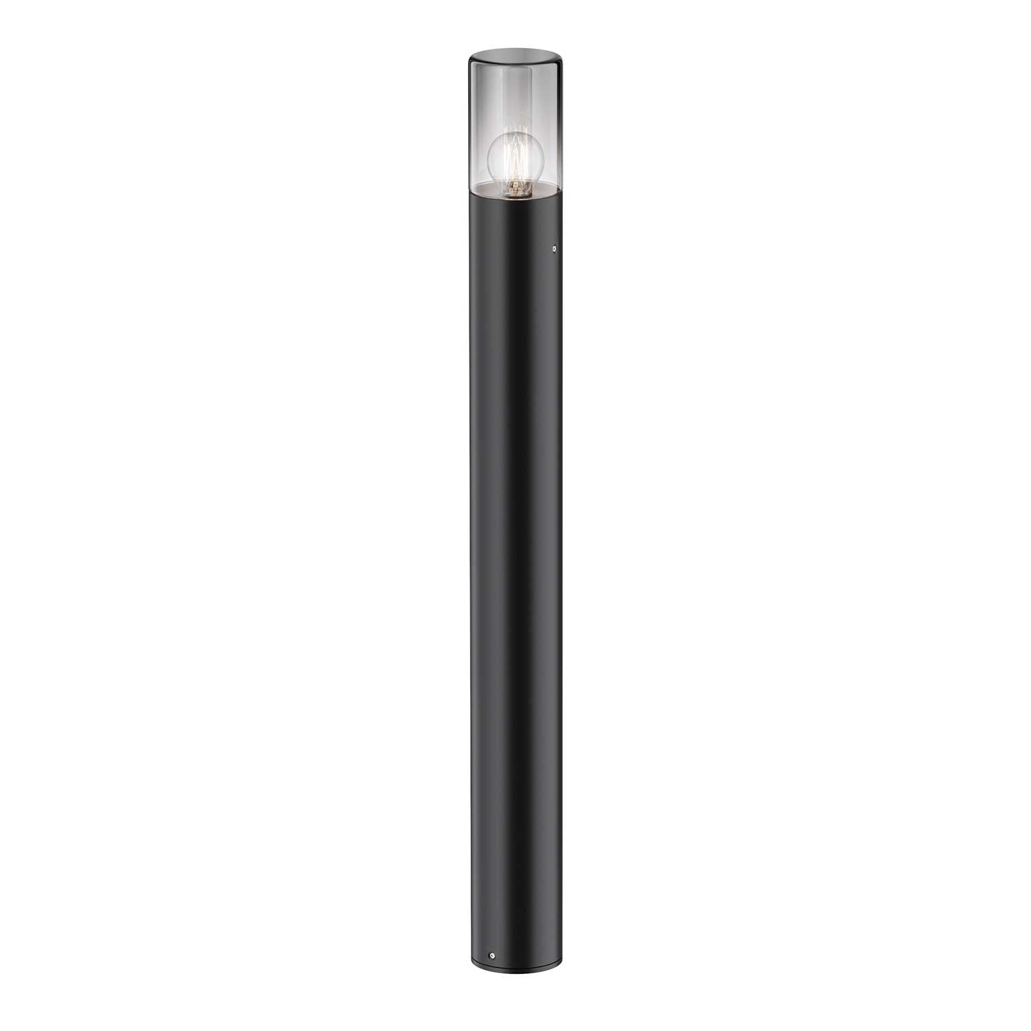 Amas - Borne lumineuse en acier noir moderne
