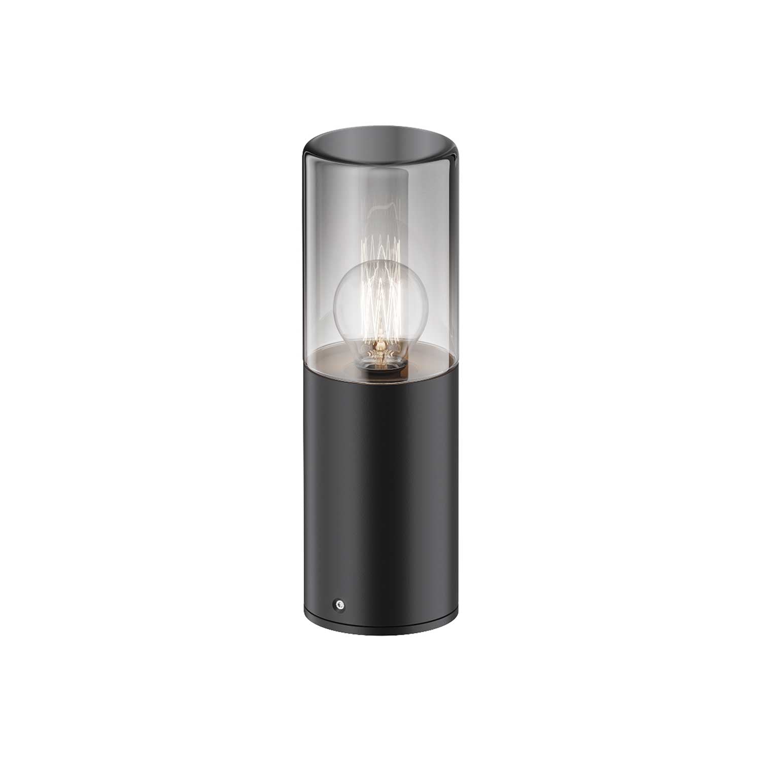 Amas - Modern black steel light bollard