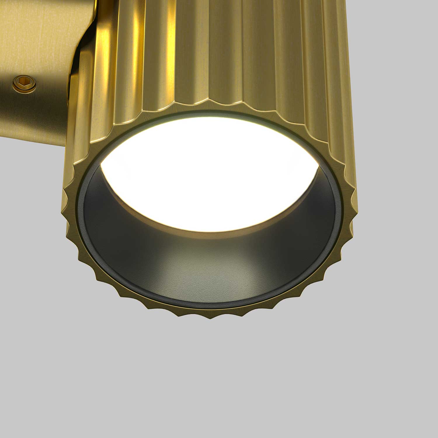 Calipso - Modern and ribbed design wall sconce