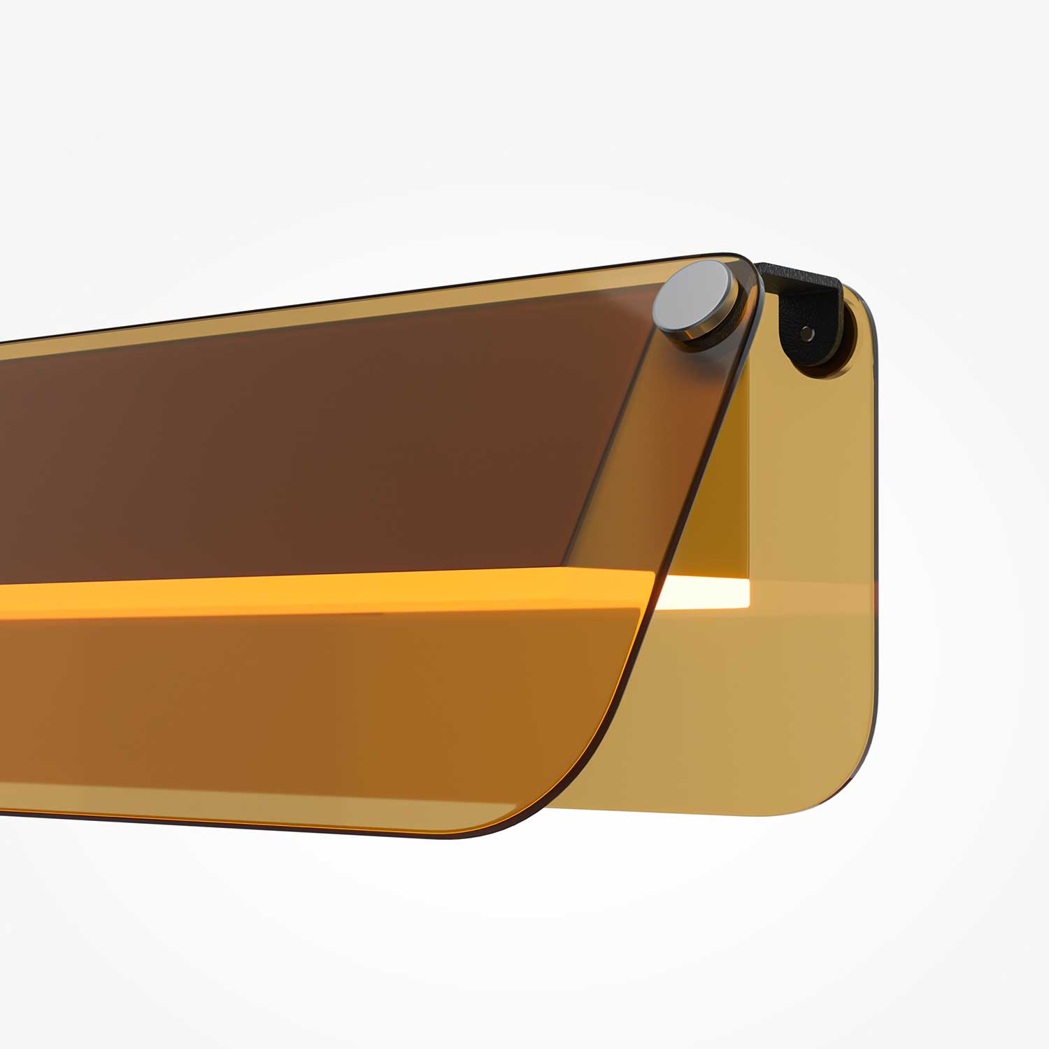 Flat - LED-Wandleuchte aus Design-Glas für Wohnzimmer