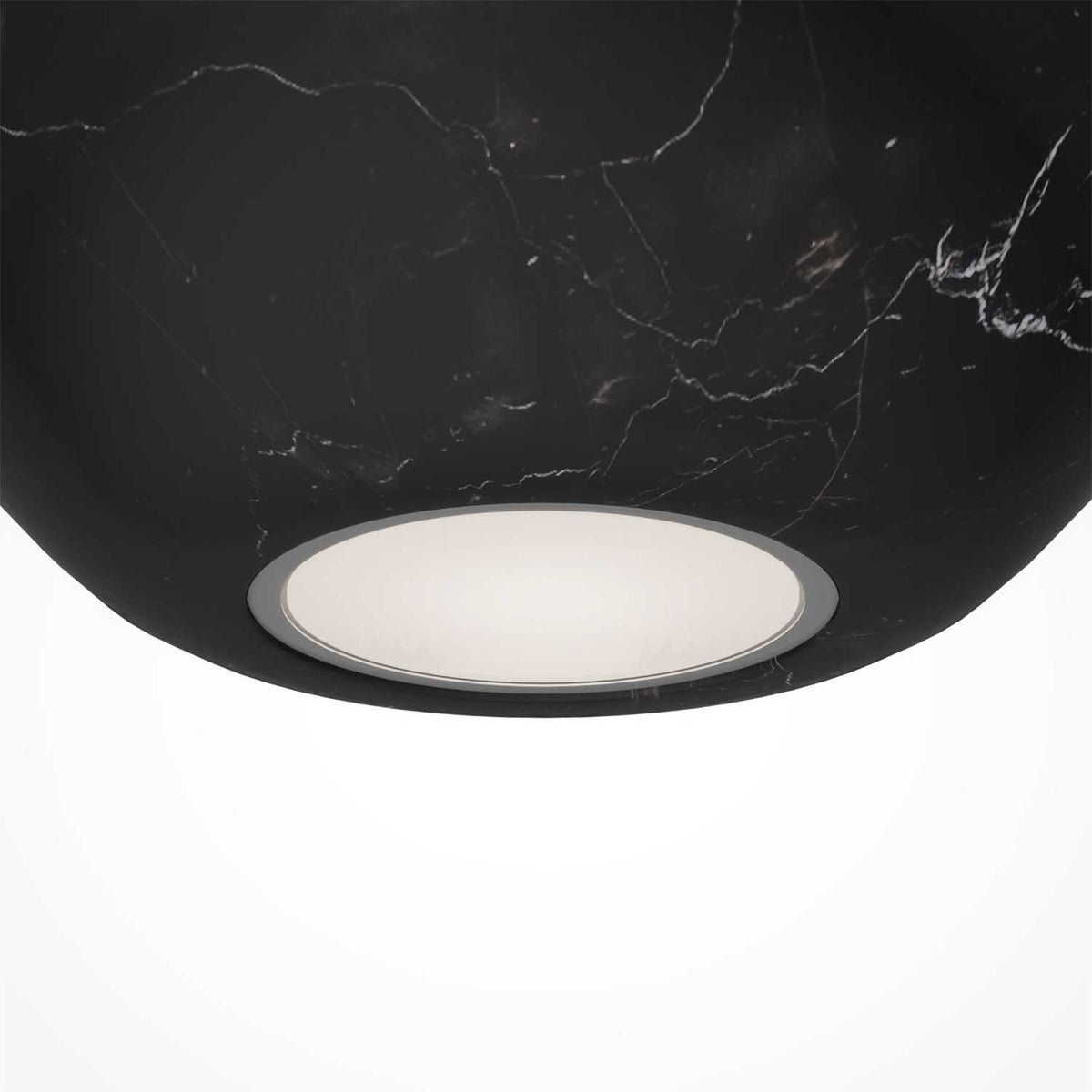 Basic Texture - Suspension sphérique en marbre ou bois, style minimaliste