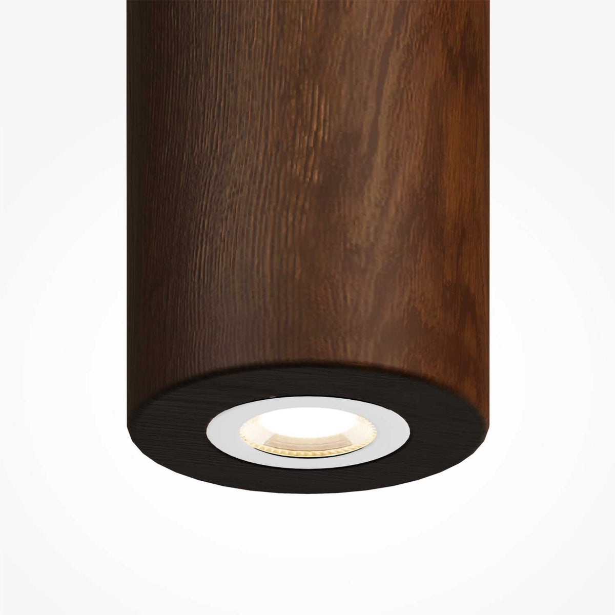 Basic Texture - Suspension LED tubulaire en bois ou marbre, style minimaliste