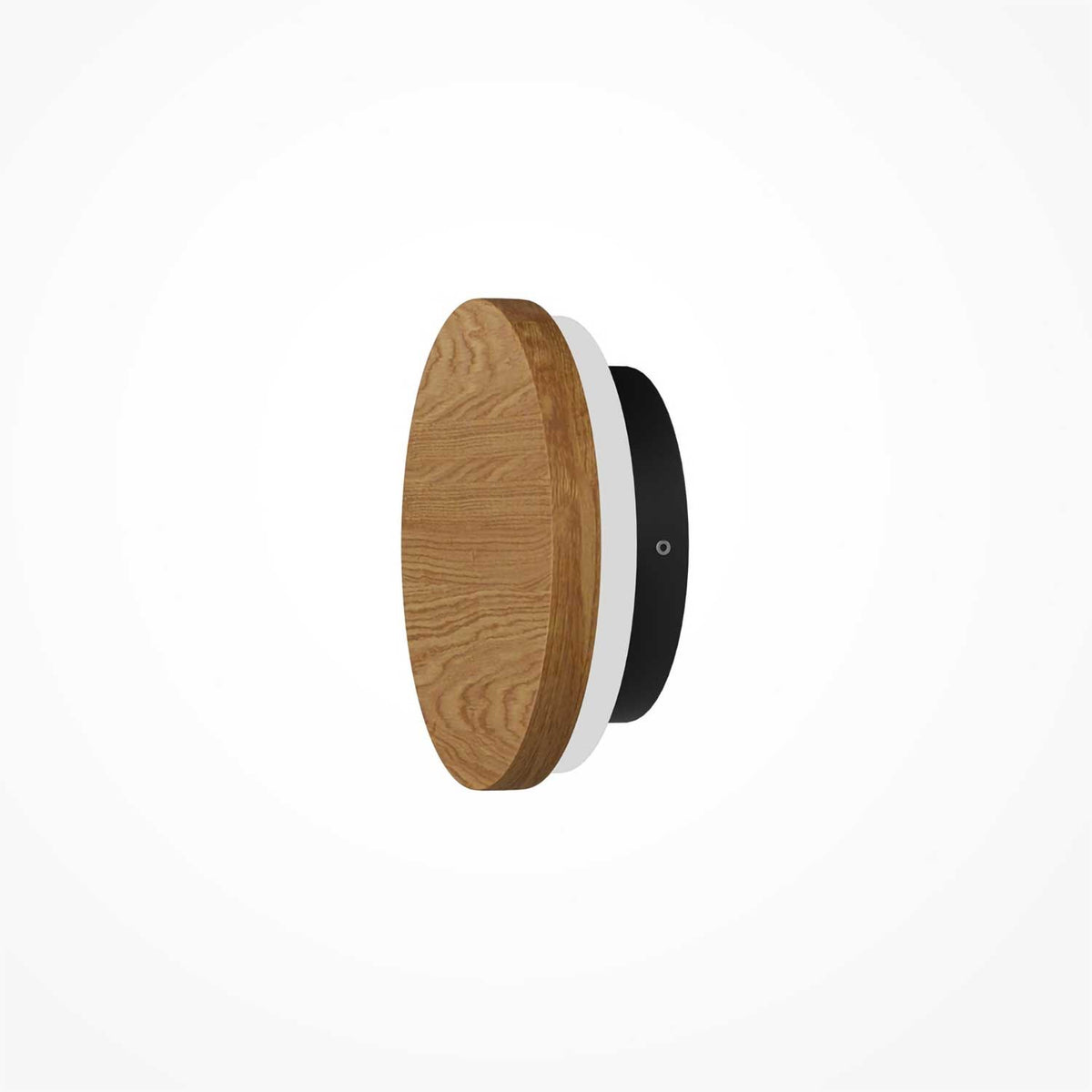 Basic Texture - Applique murale LED ronde en bois ou marbre, style minimaliste