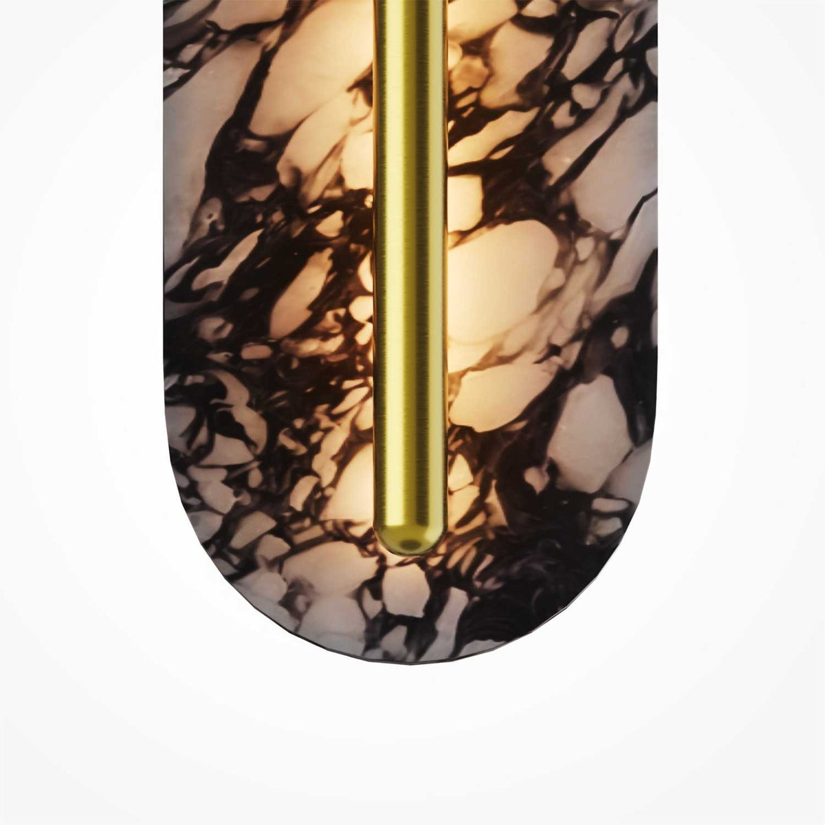 Clarett - Applique murale LED en marbre et métal, style contemporain