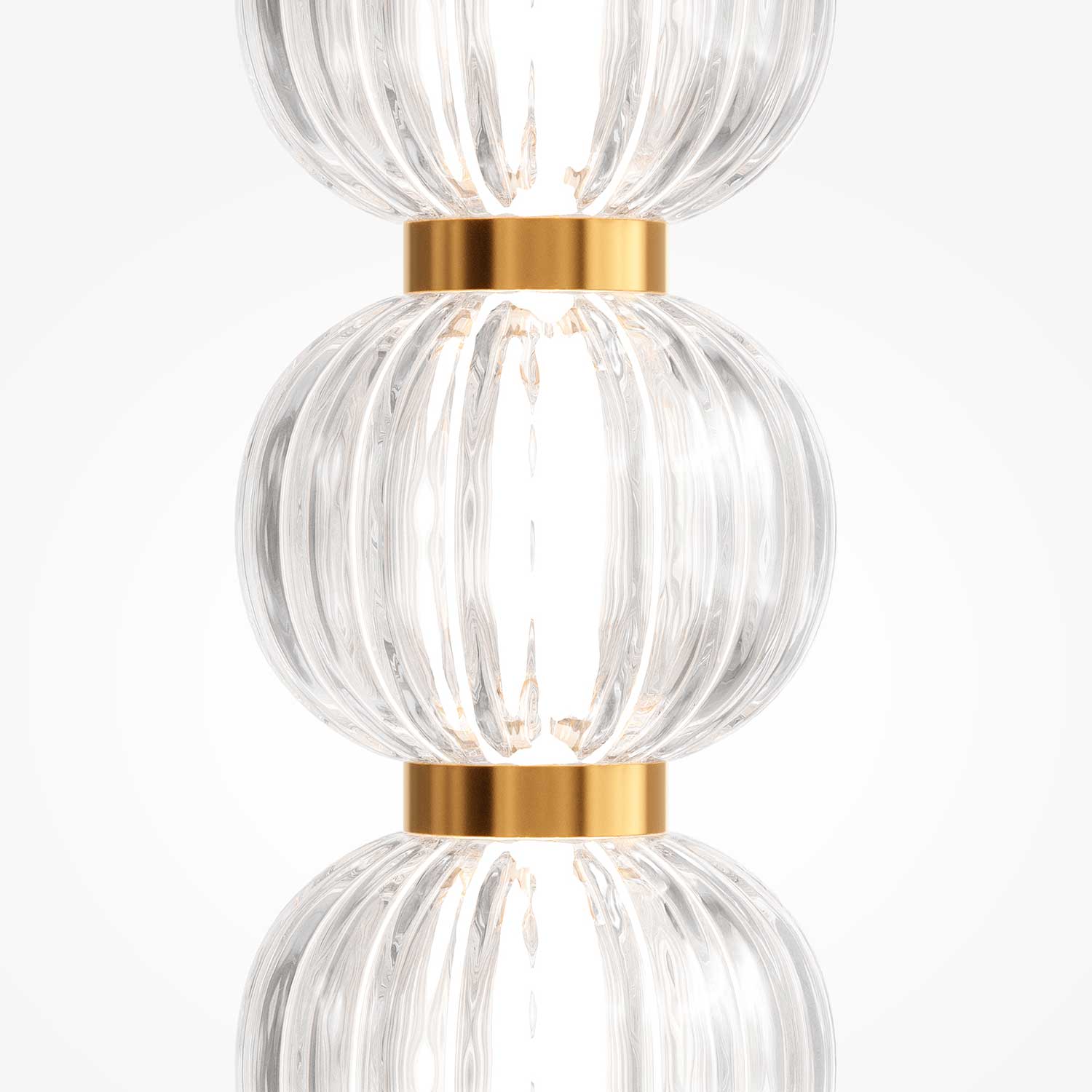 Amulet - LED design floor lamp in glass for modern living room