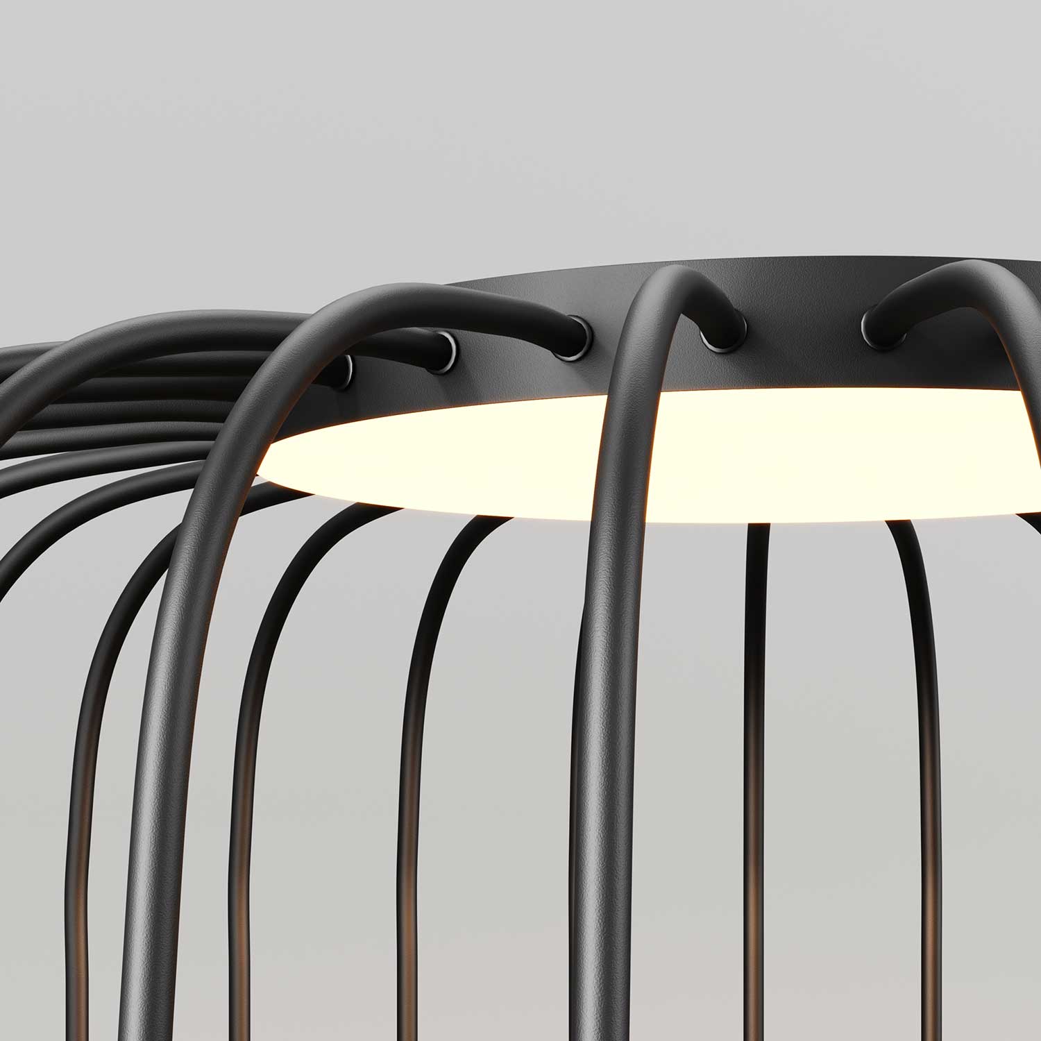 Wisp - Lampada da esterno a filo per giardino moderno