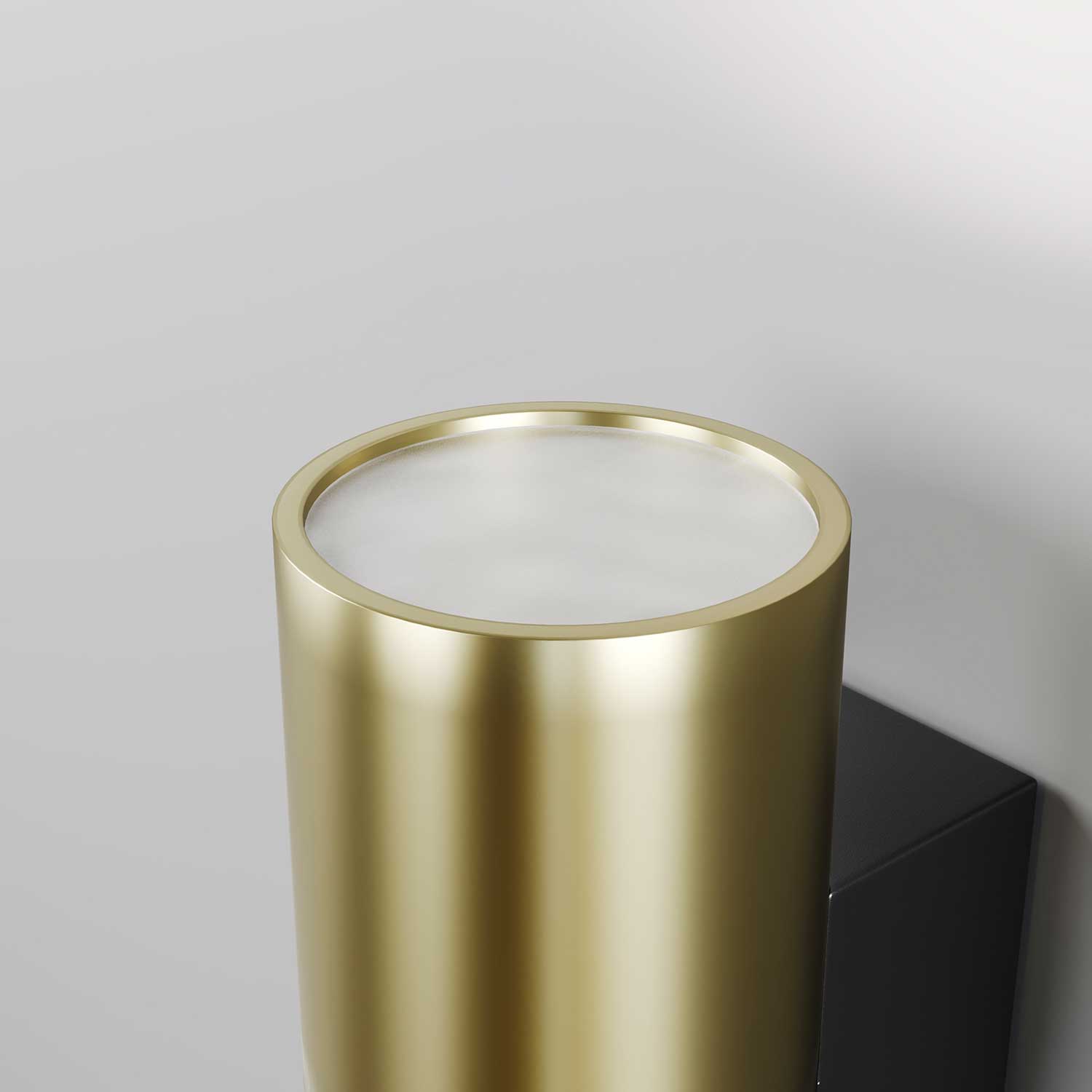 Bowery - Moderne goldene Außenwandleuchte