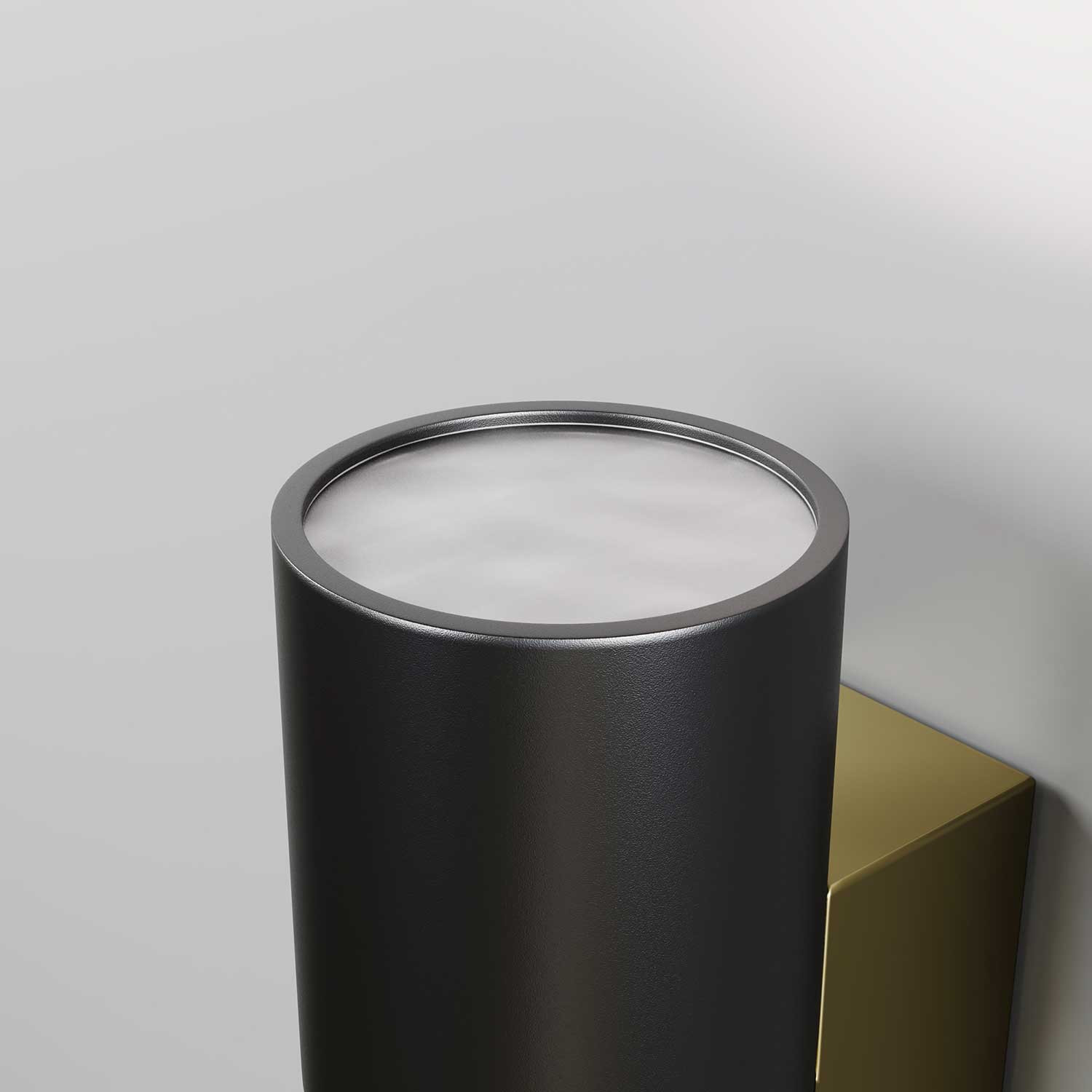 Bowery - Moderne goldene Außenwandleuchte