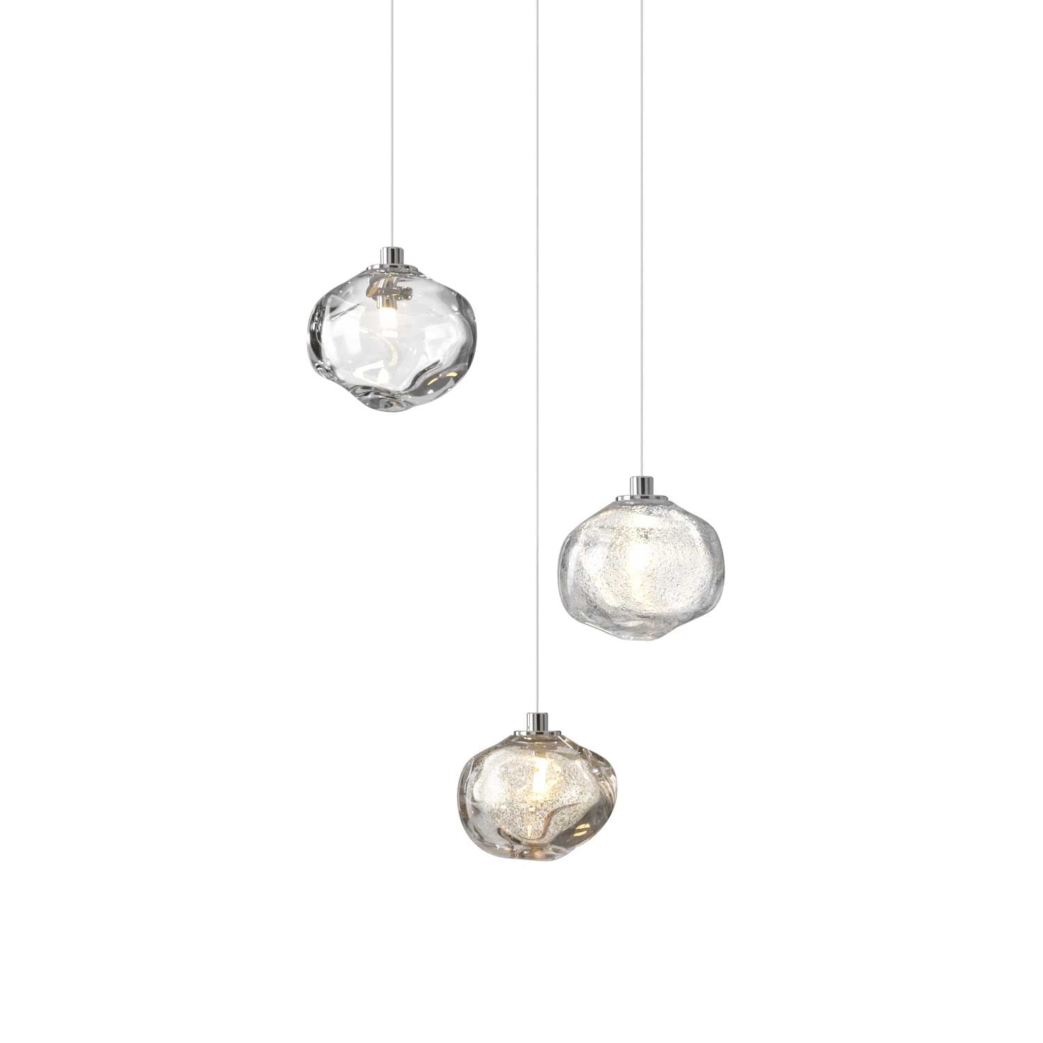 Raw - Luxurious LED glass pendant light for interior design