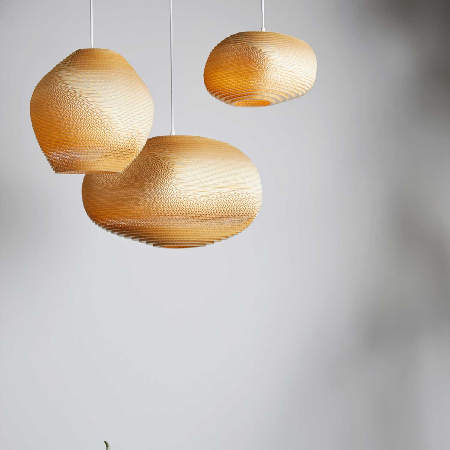 Scraplights Allyn - Natural cardboard design pendant light