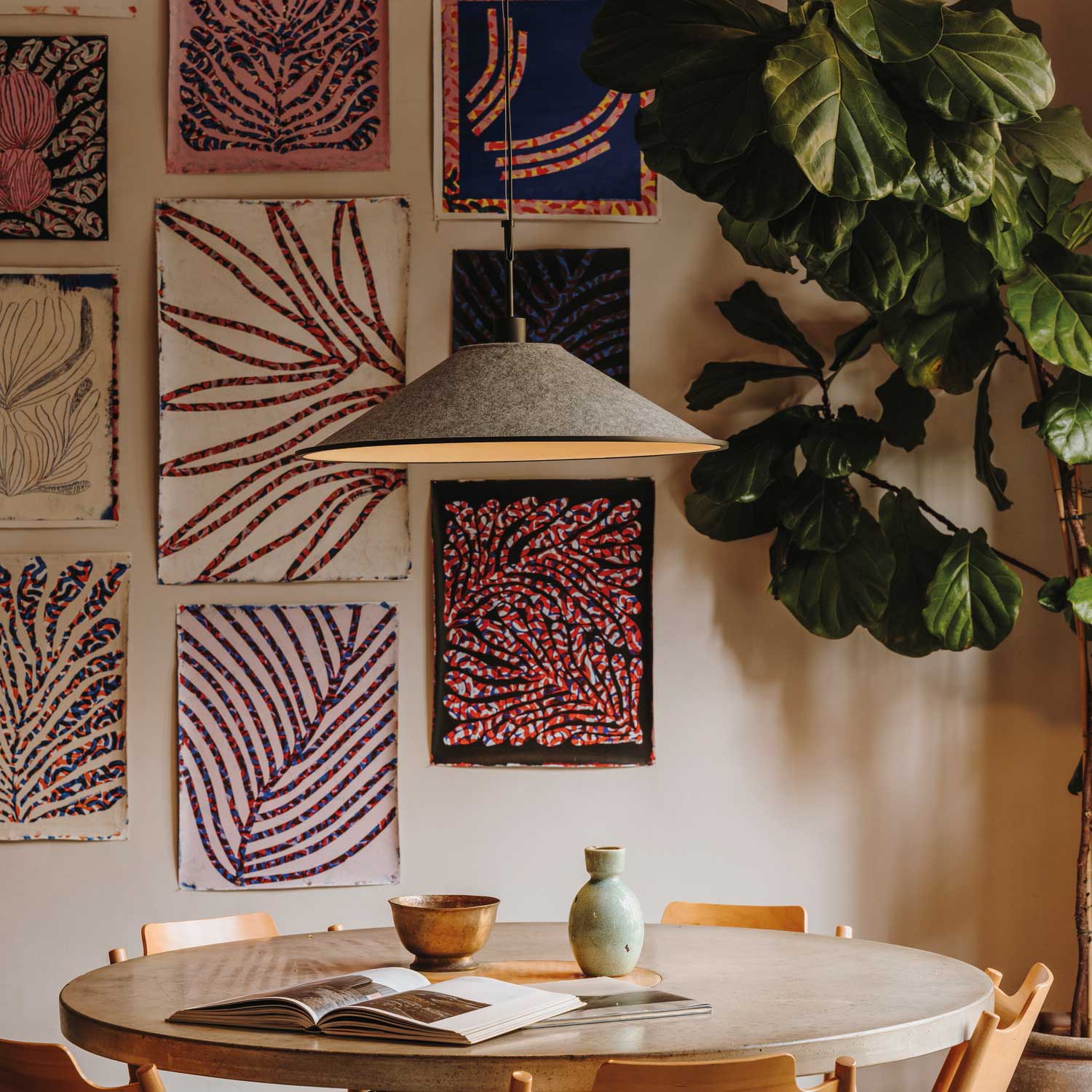 Shoemaker - LED acoustic suspension for office