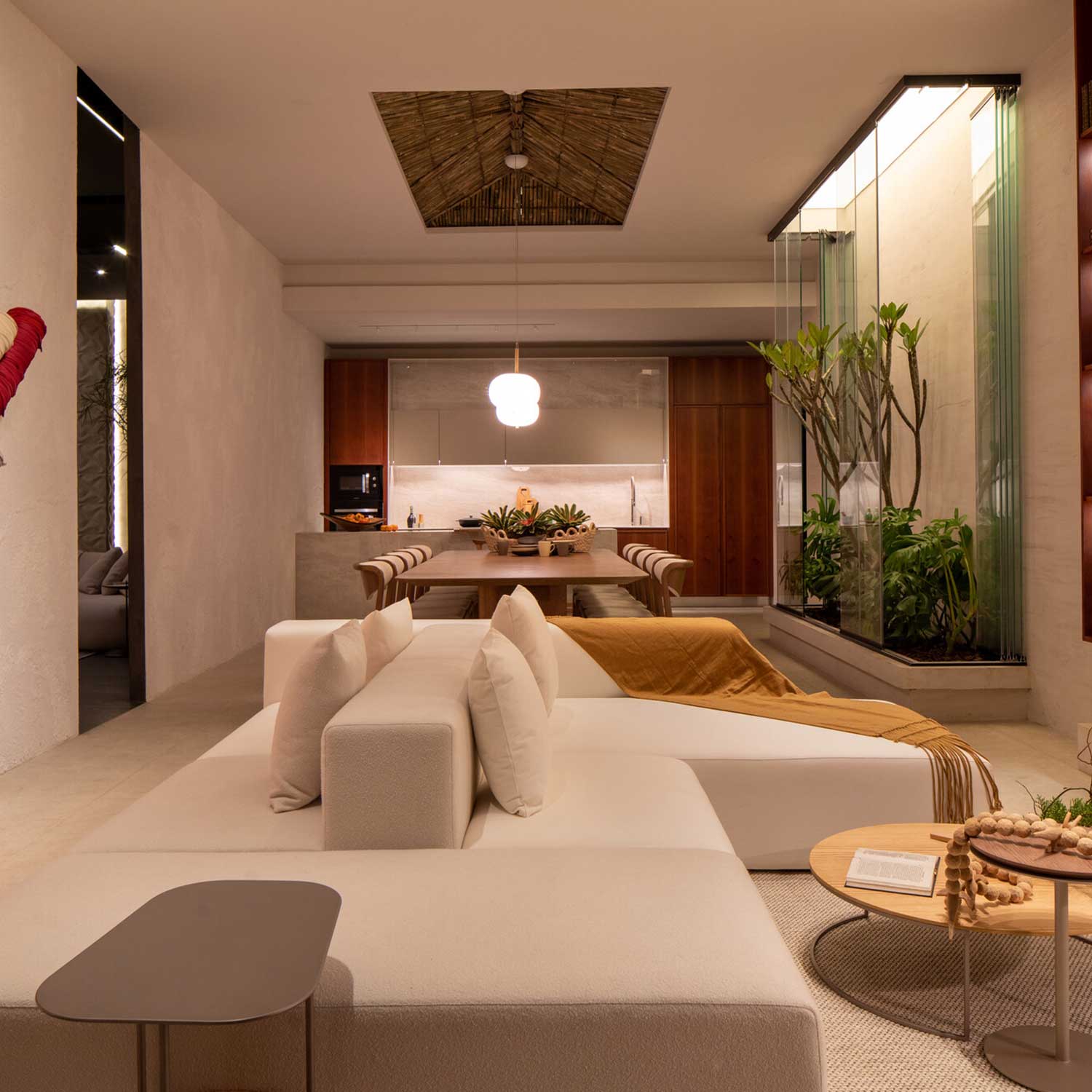 Ilargi - Lámpara colgante LED de vidrio diseño moderno para cocina