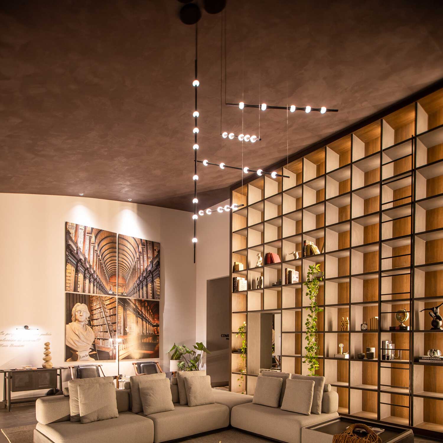 Dew - Suspension LED moderne architecturale pour salon