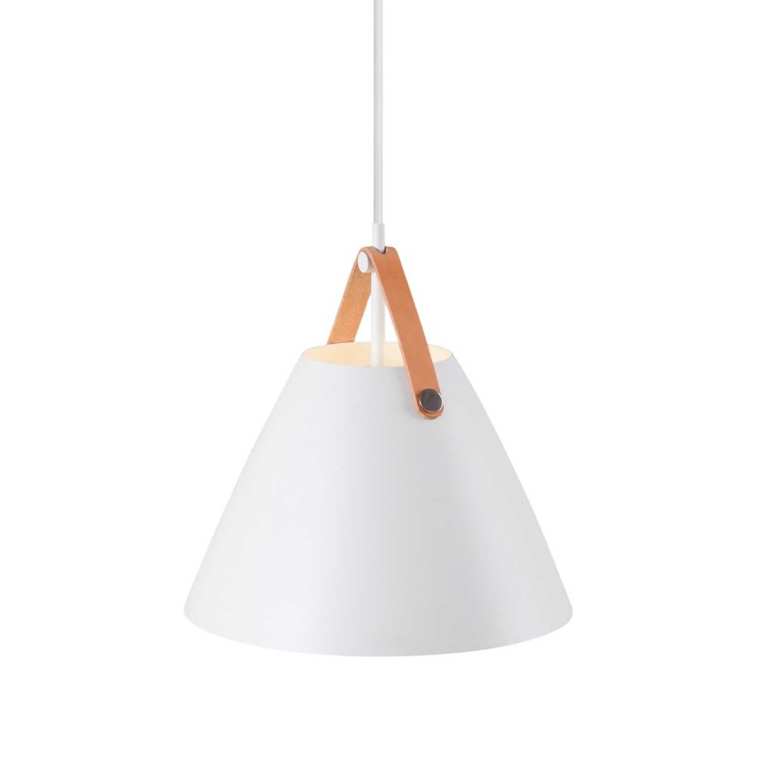 Strap - Suspension acier et lanière en cuir pour cuisine scandinave
