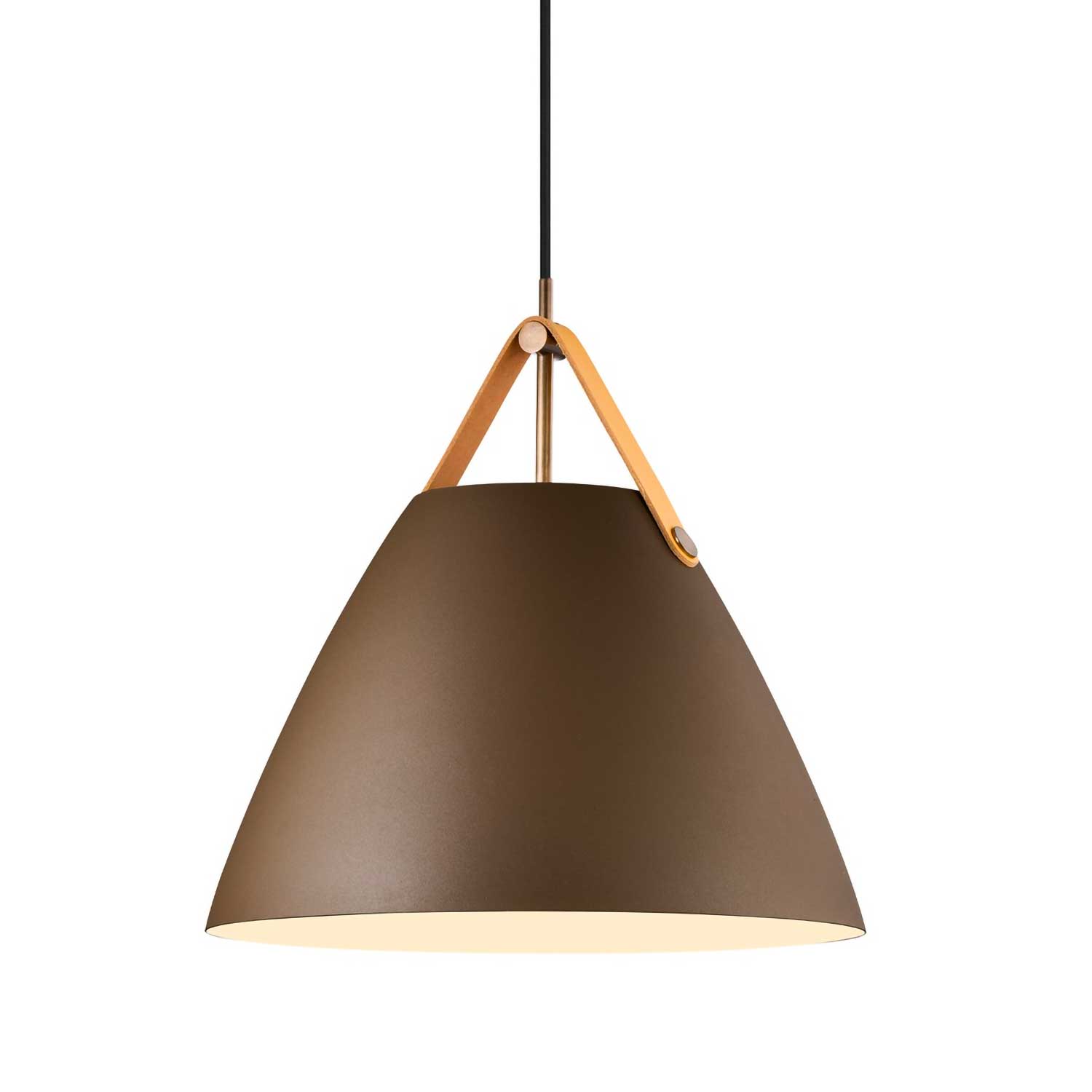 Strap - Suspension acier et lanière en cuir pour cuisine scandinave