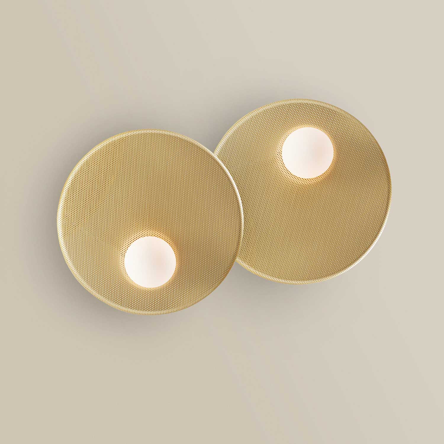 Trip Double - Large designer metal wall sconce for living room