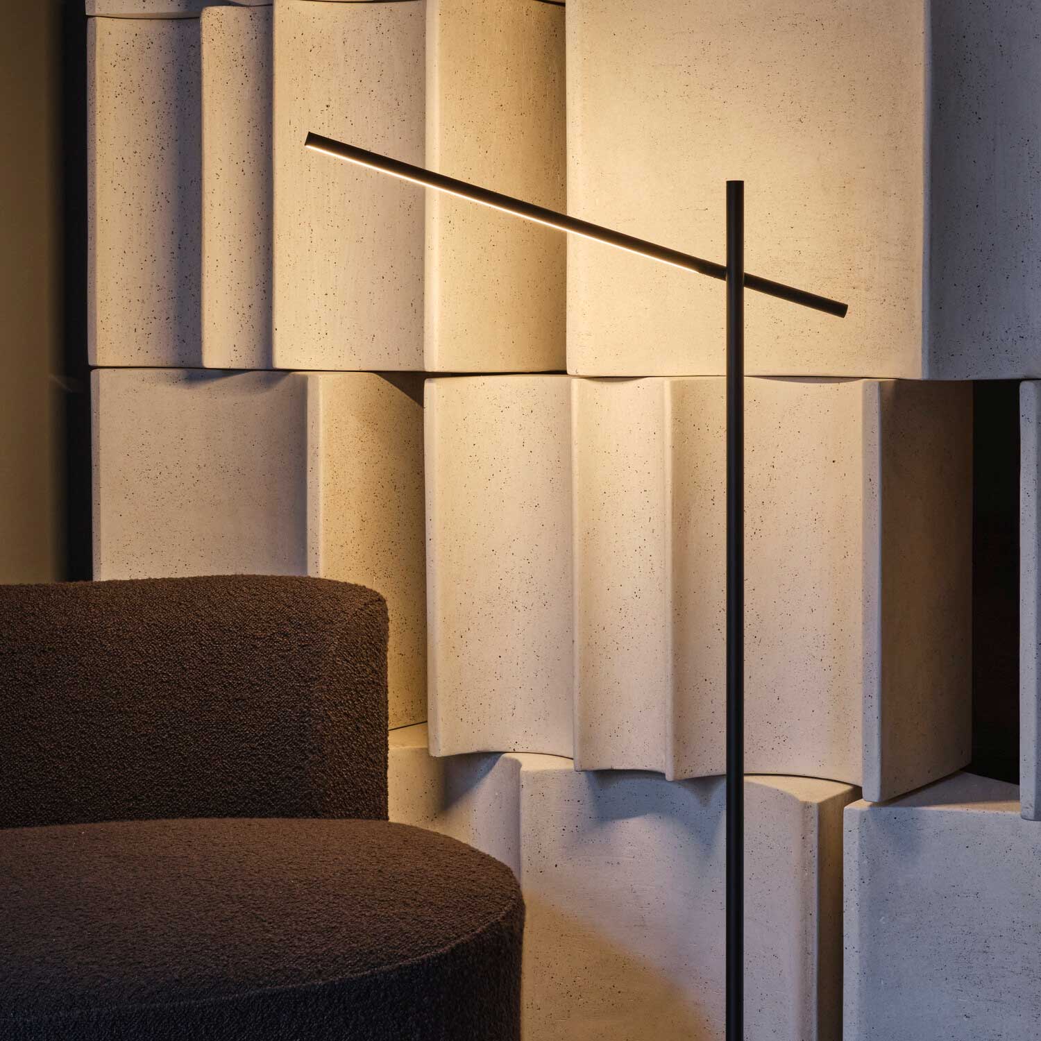 Tubs - Lampadaire LED design minimaliste pour salon