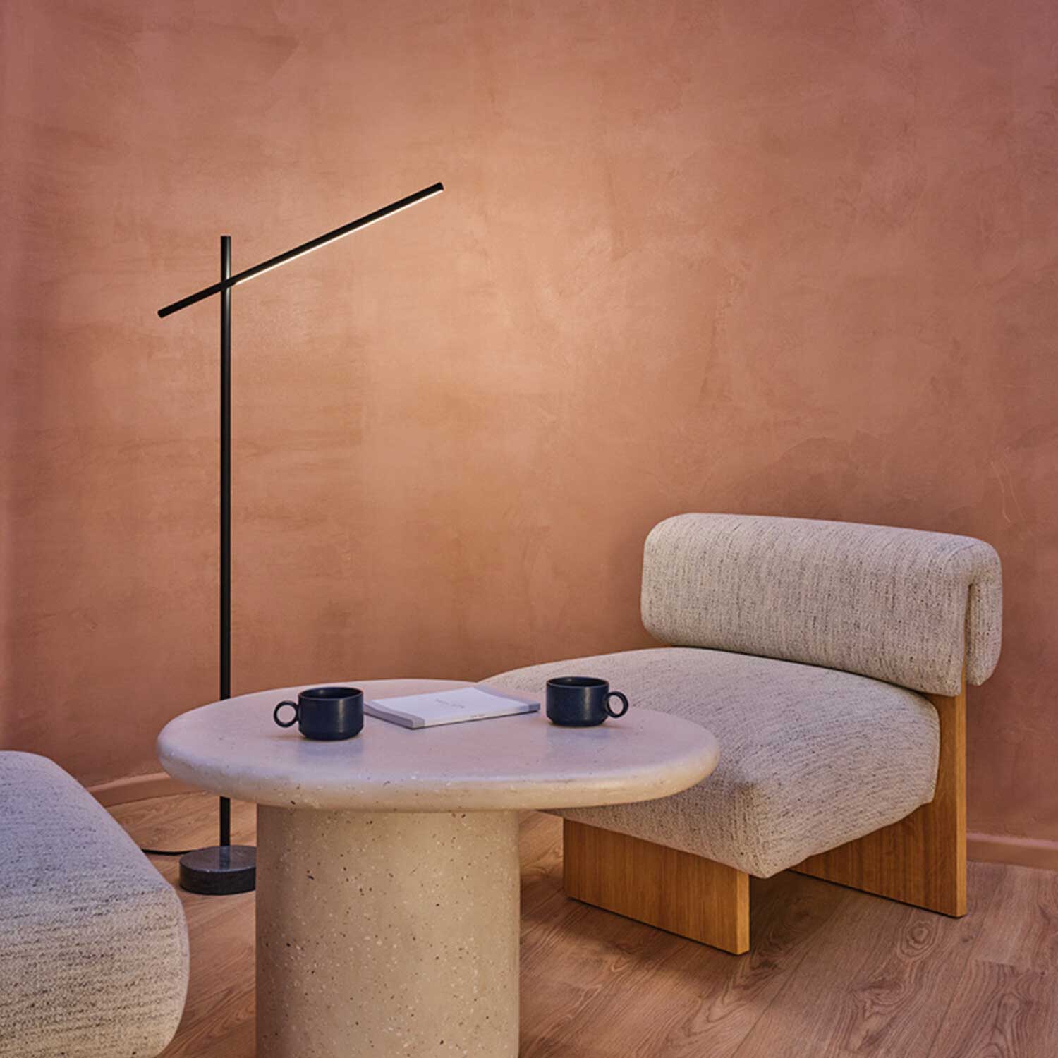 Tubs - Lampadaire LED design minimaliste pour salon