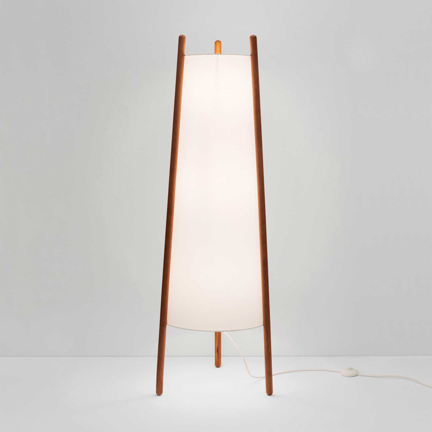 Woody - Lampadaire sur pied design scandinave en bois