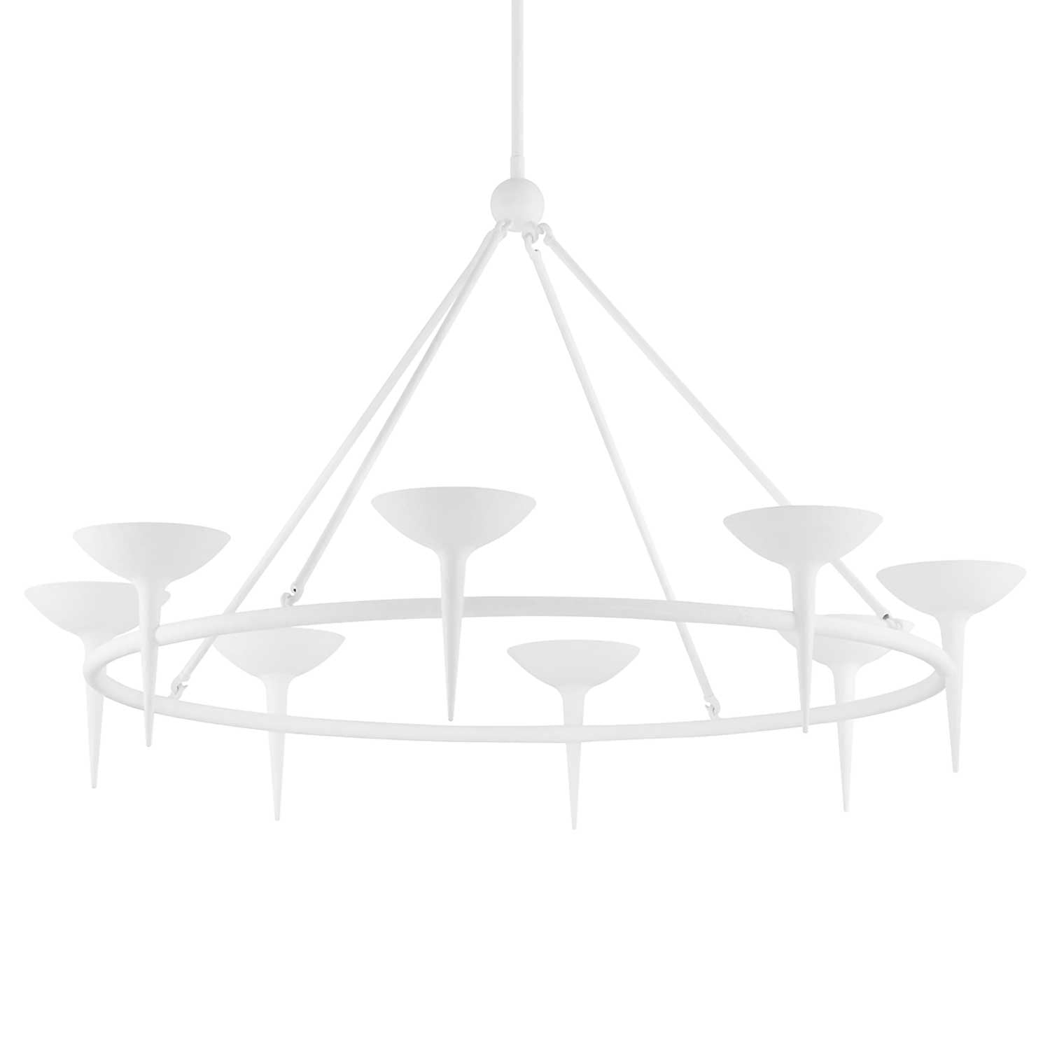 Cecilia - Large white chandelier style ceiling light for living room