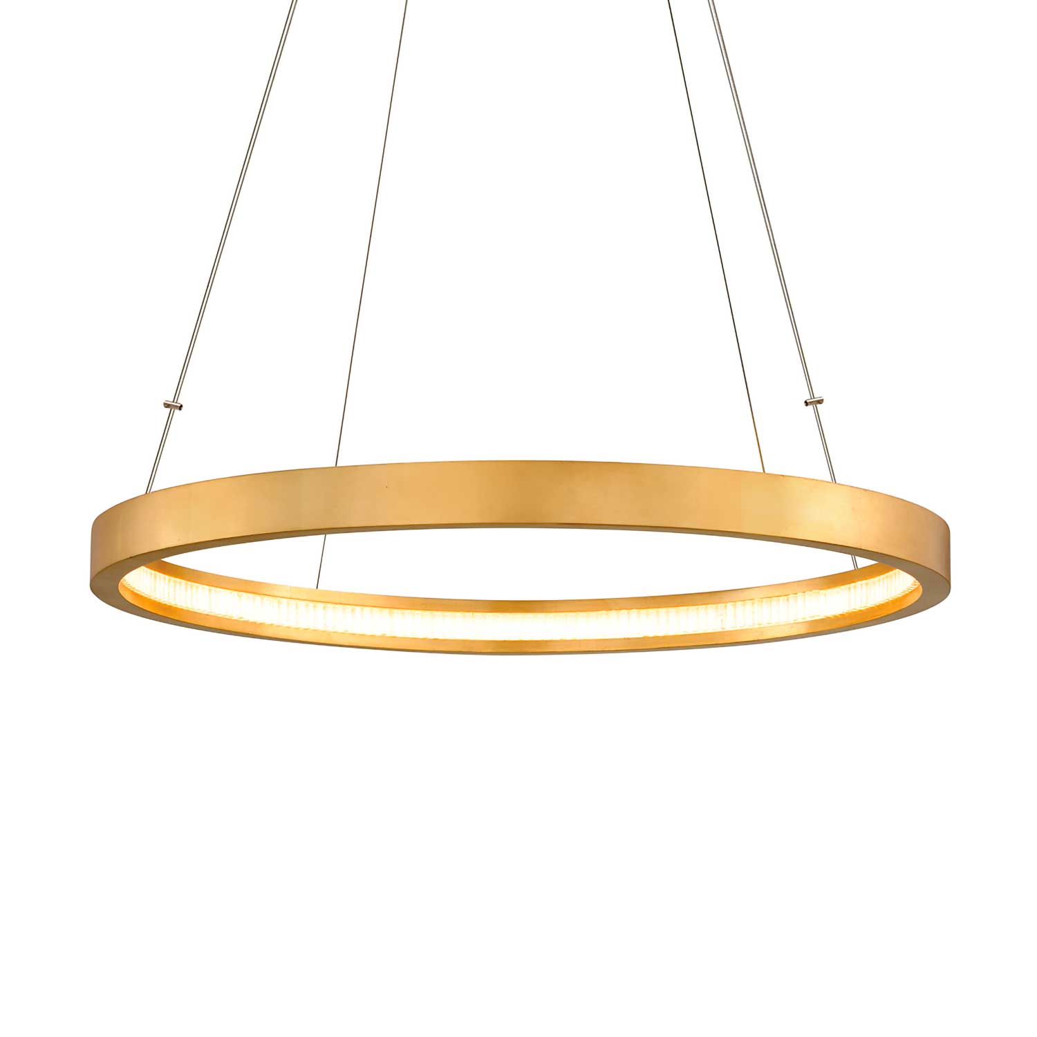 Jasmine - Lámpara LED dorada redonda moderna para salón