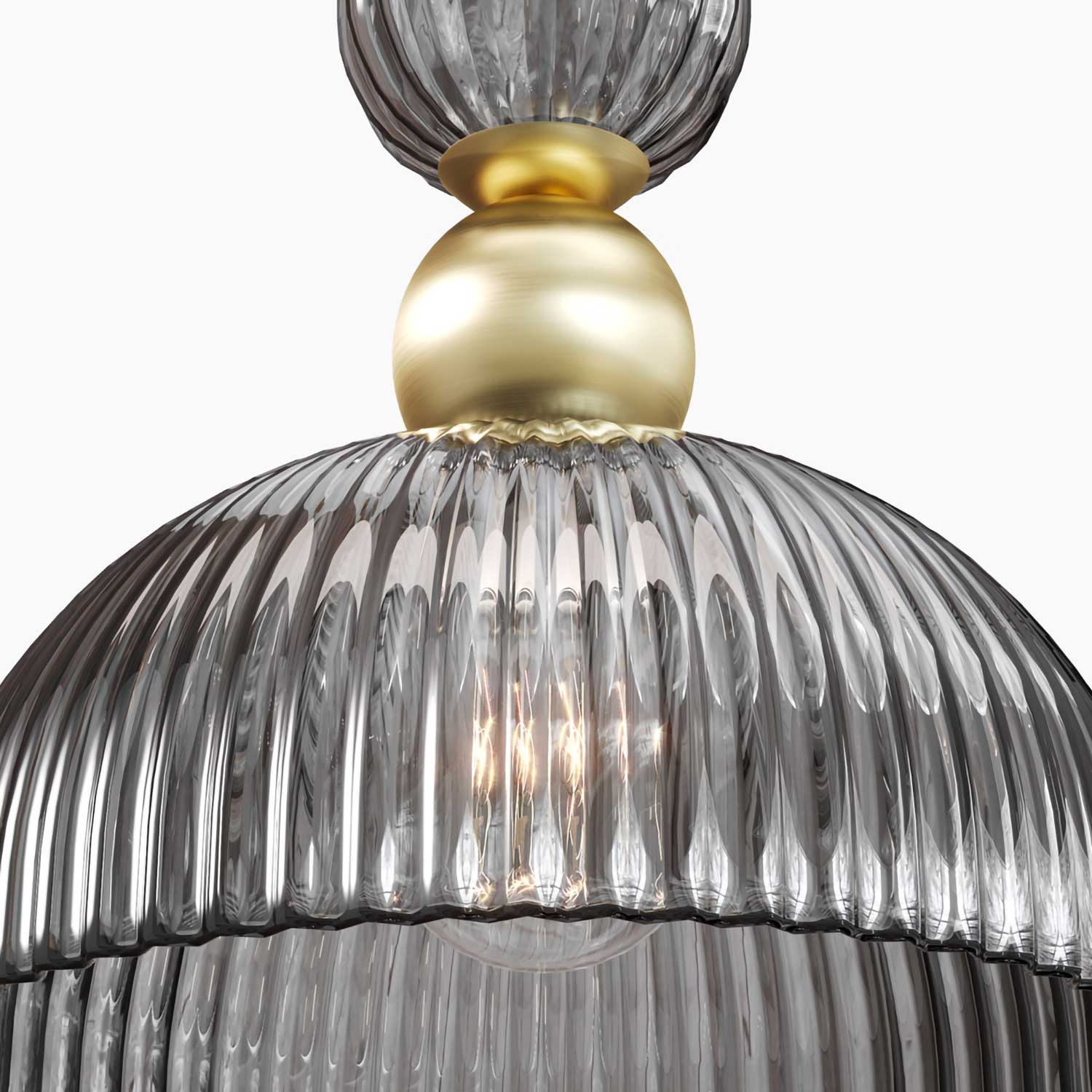 Antic - Chic design glass art deco pendant light for bedroom