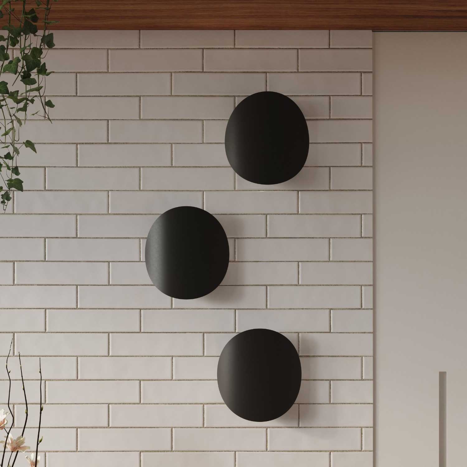 Acrux - Aplique de pared de diseño en acero negro o blanco para dormitorio moderno