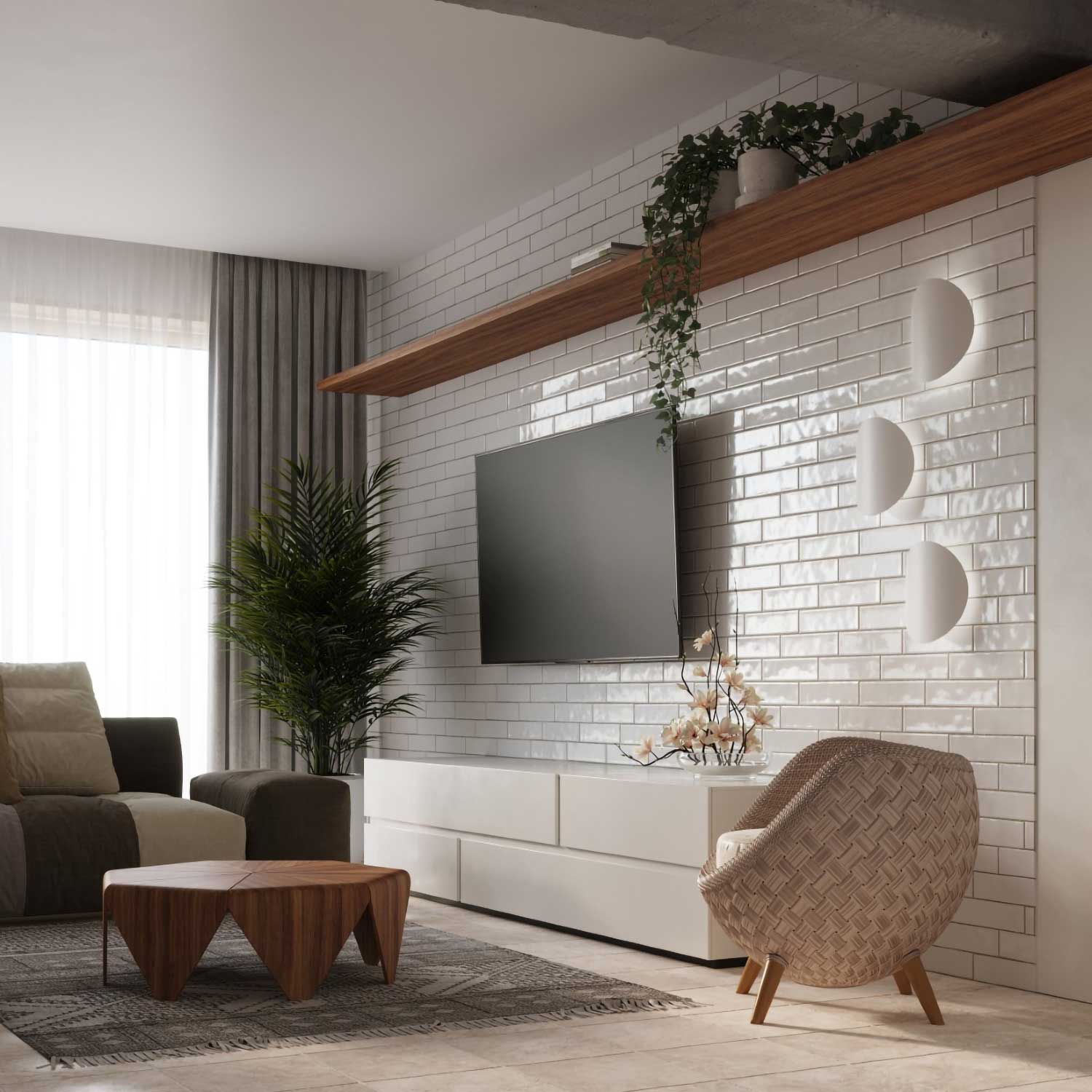 Acrux - Aplique de pared de diseño en acero negro o blanco para dormitorio moderno