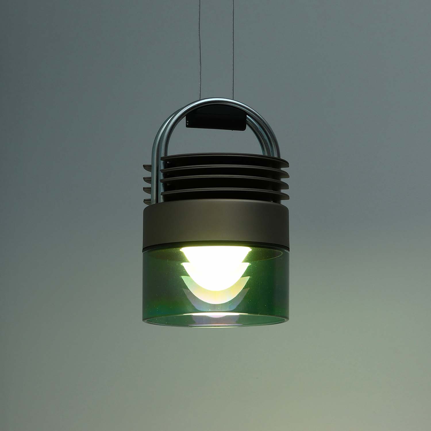 AIRMOD Glass - Contemporary suspension in steel and glass