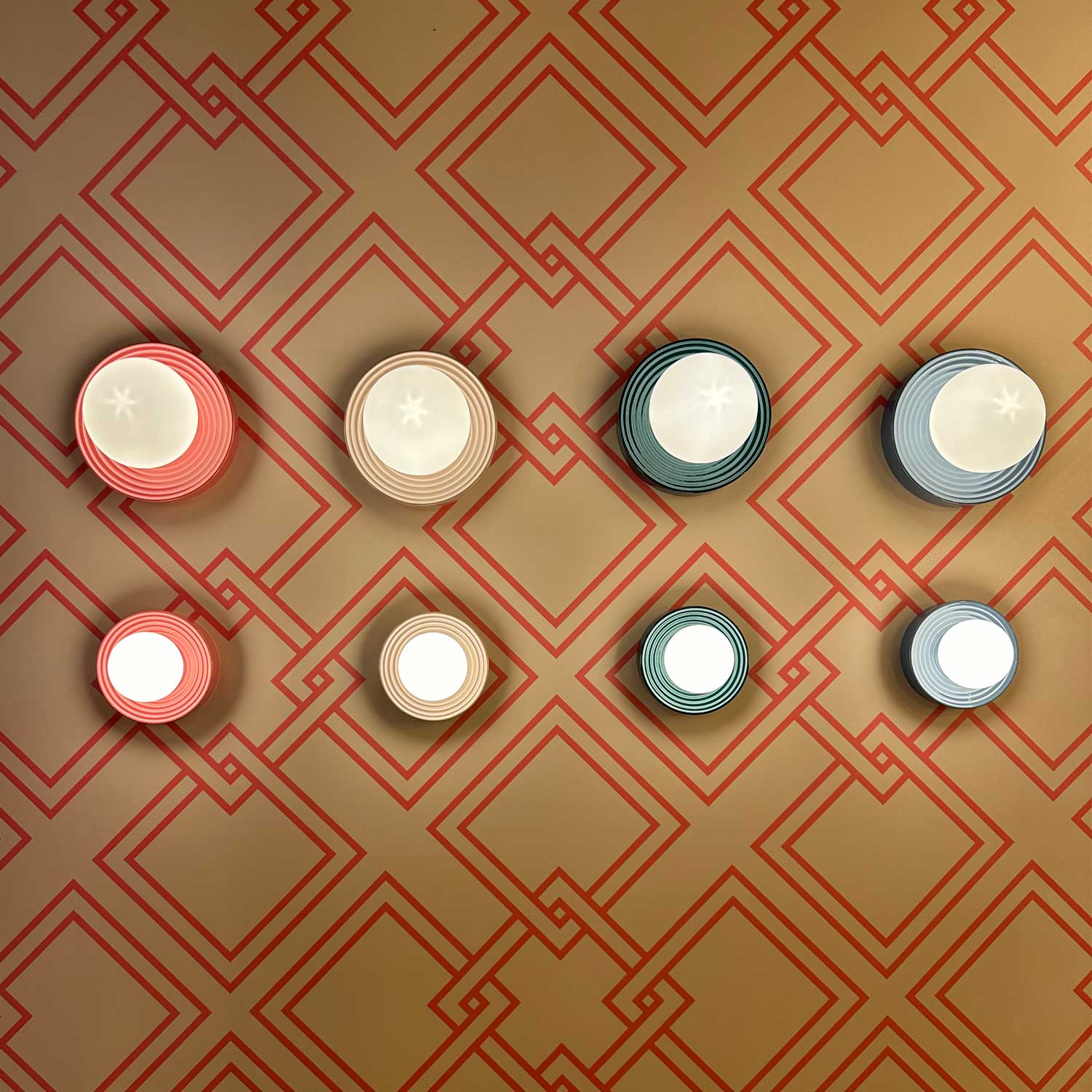 Alicia - Colored glass ball wall sconce design