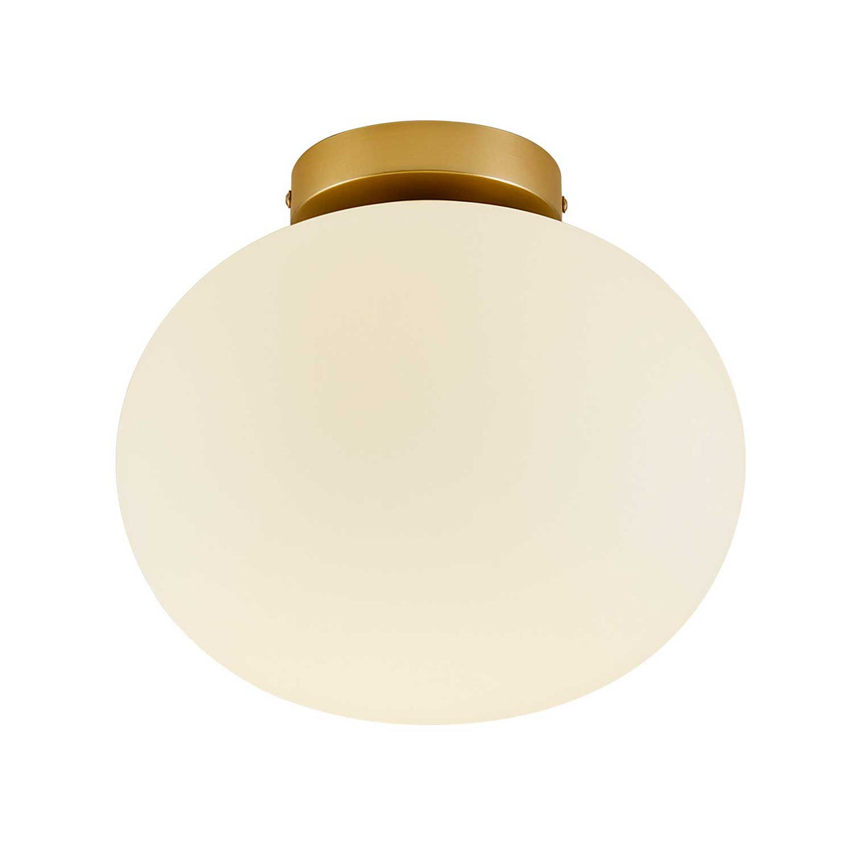 Alton - Plafonnier en verre soufflé et métal, style Art déco contemporain
