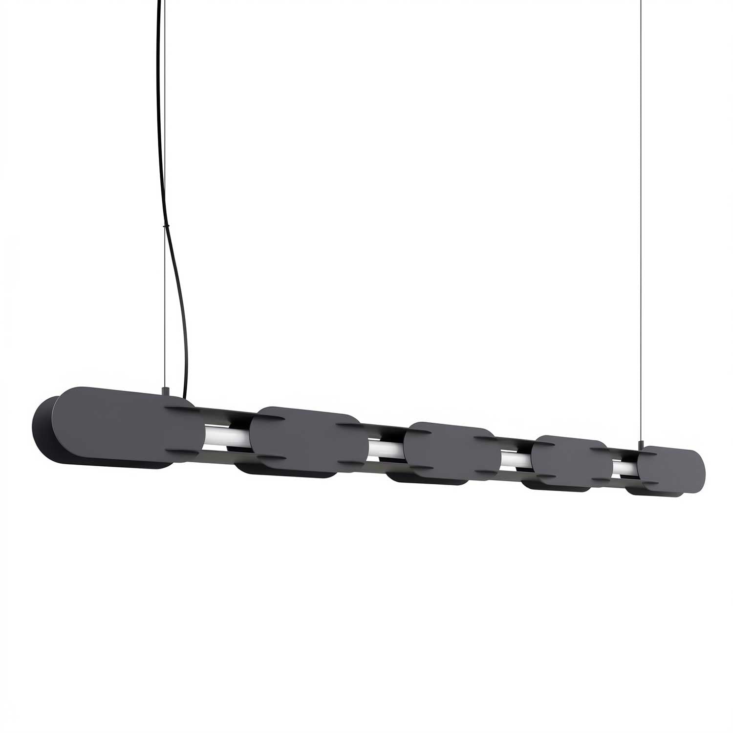 Alzir - Suspension LED en acier coloré design pour salle à manger