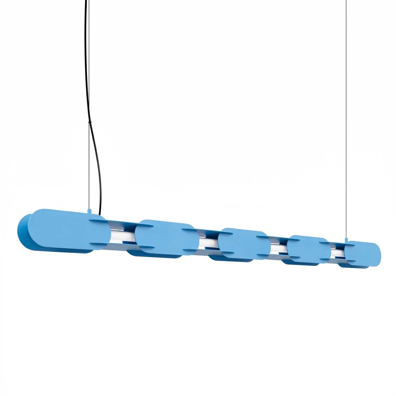 Alzir - Suspension LED en acier coloré design pour salle à manger