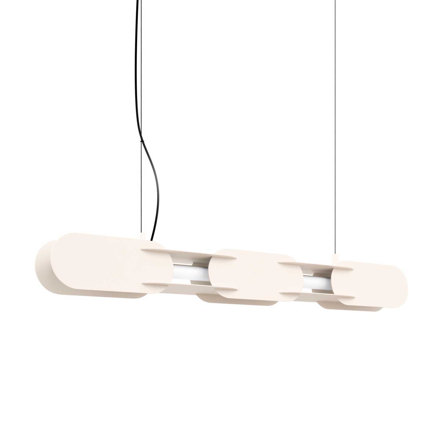 Alzir - Suspension LED design chaine en acier coloré moderne