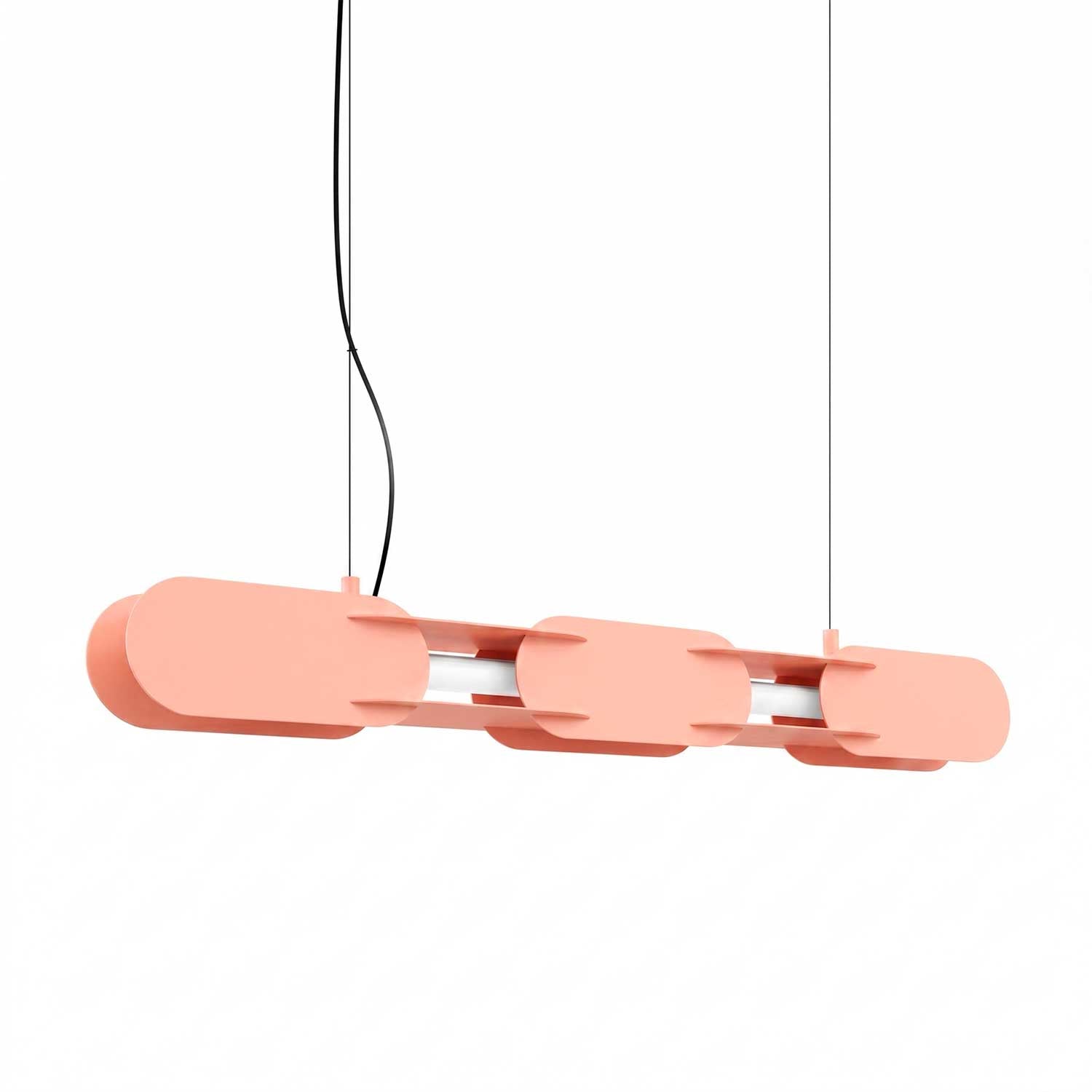 Alzir - Suspension LED design chaine en acier coloré moderne