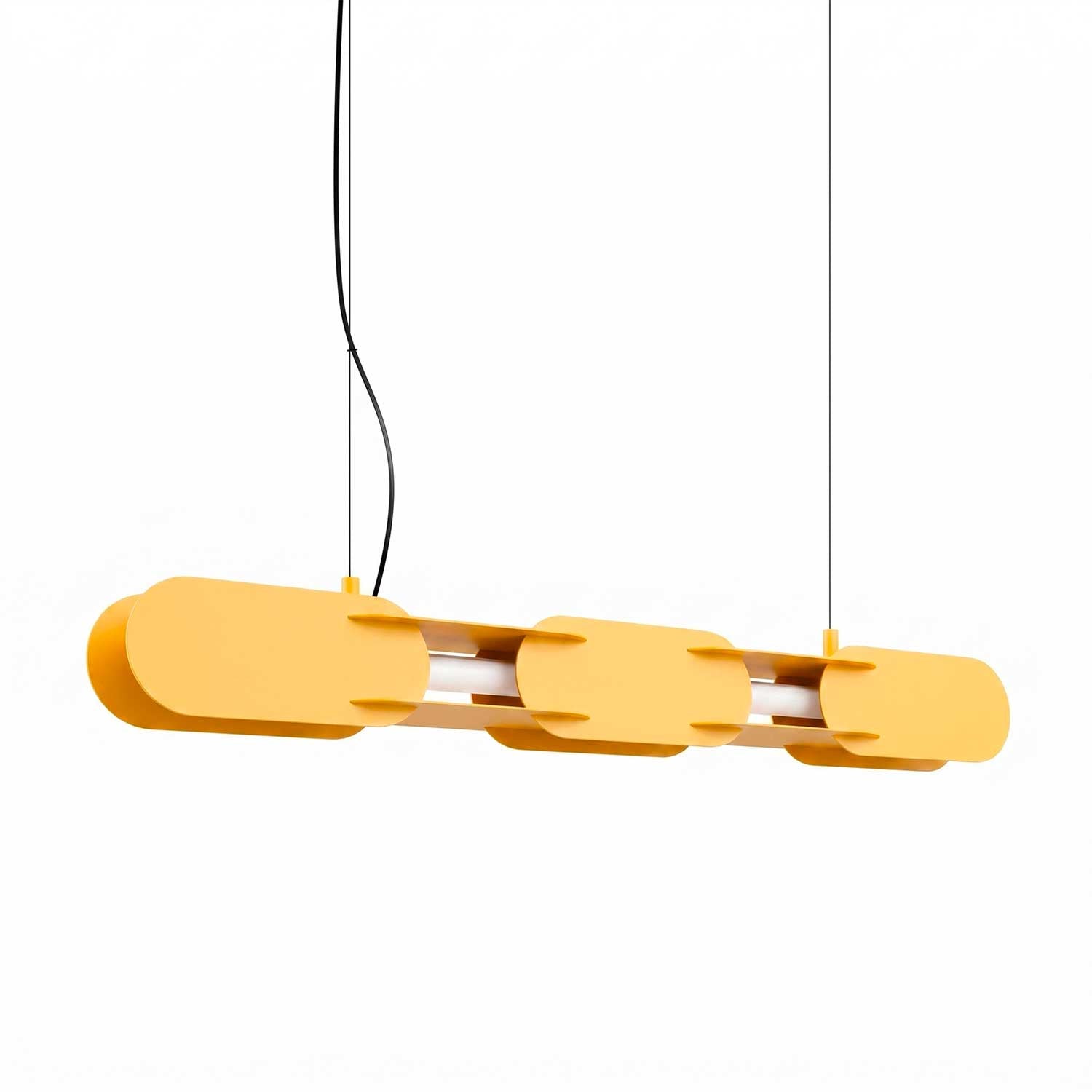 Alzir - Suspension LED design chaine en acier coloré moderne
