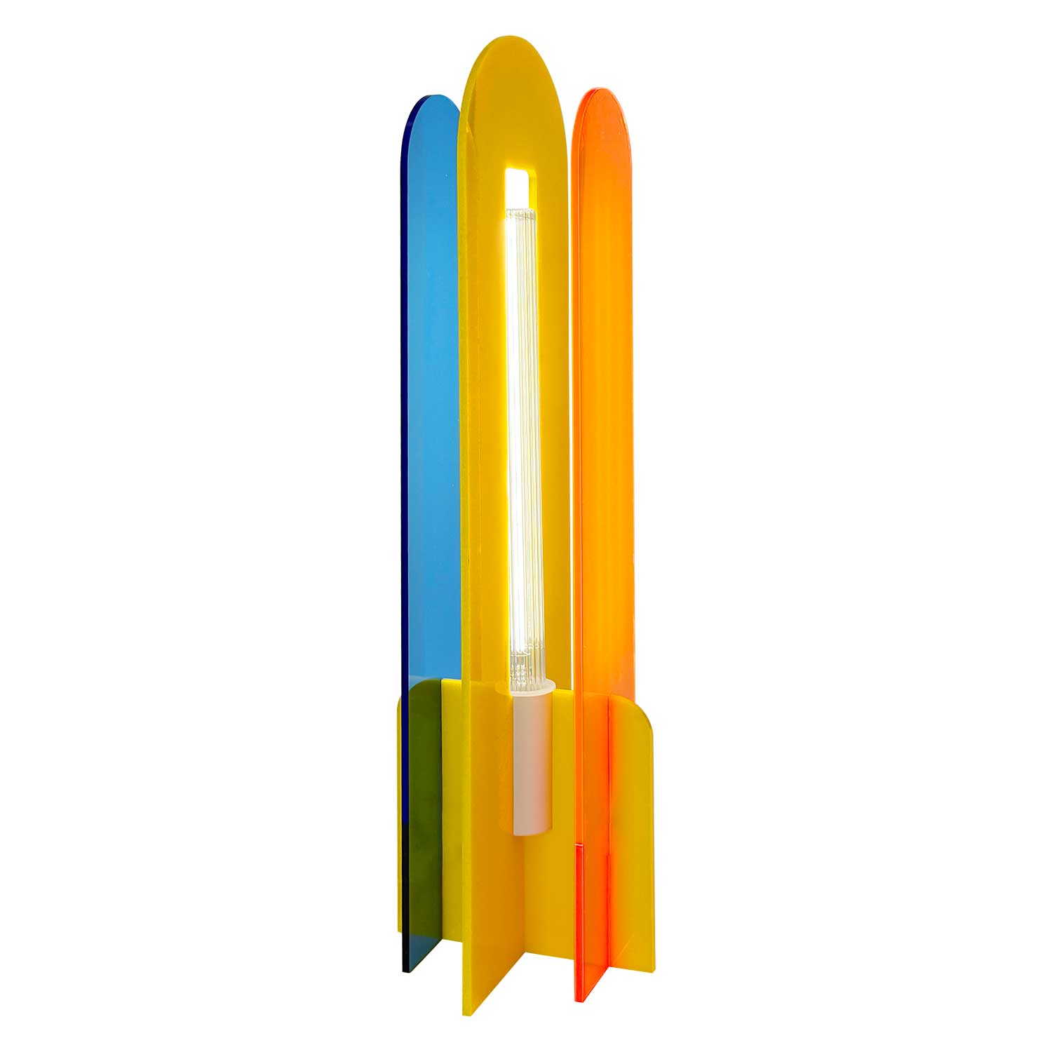 Andy - Lampe de table multicolore pour salon éclectique