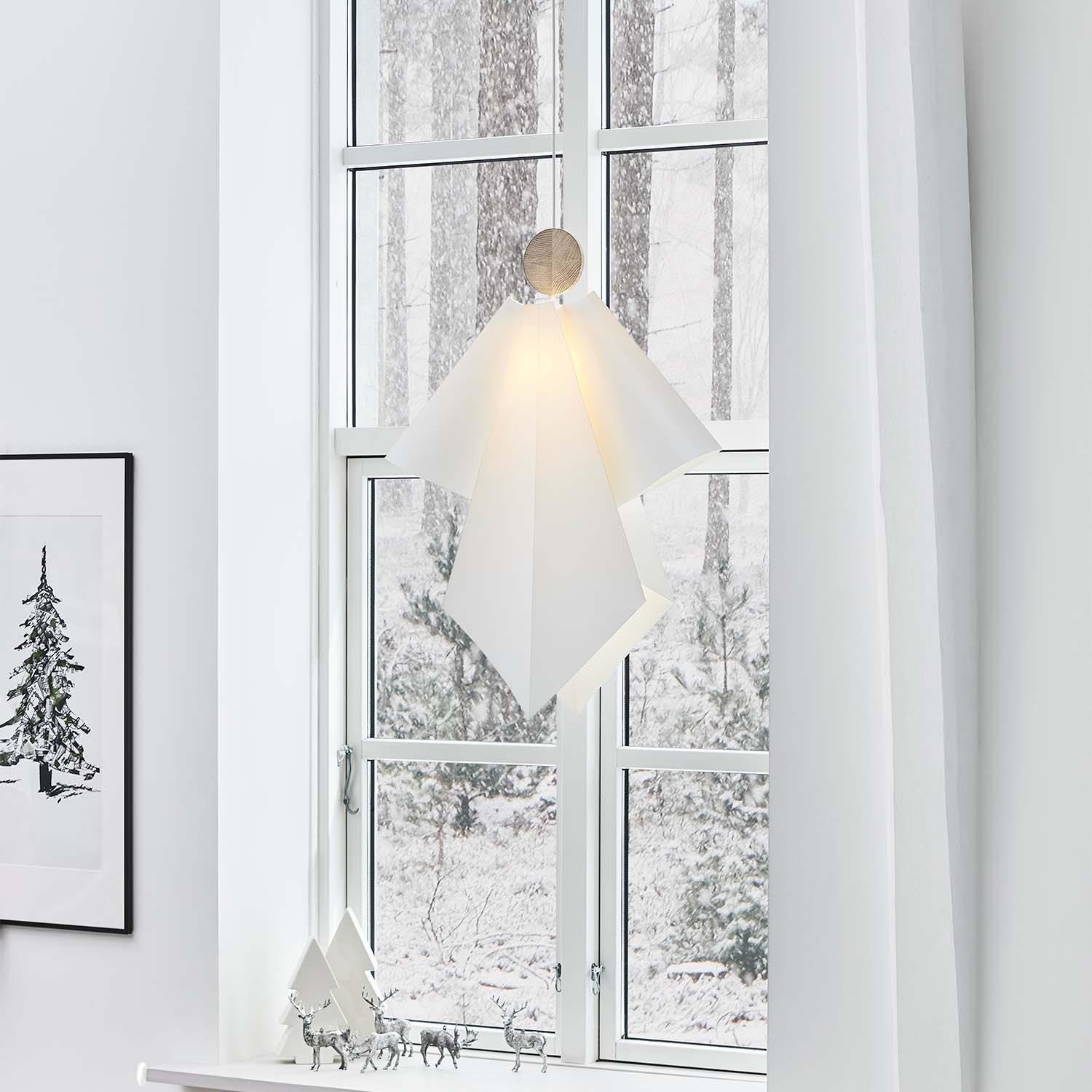 АНГЕЛЫ ГАБРИЭЛЬ - Подвесной светильник из белого акрила в форме ангела