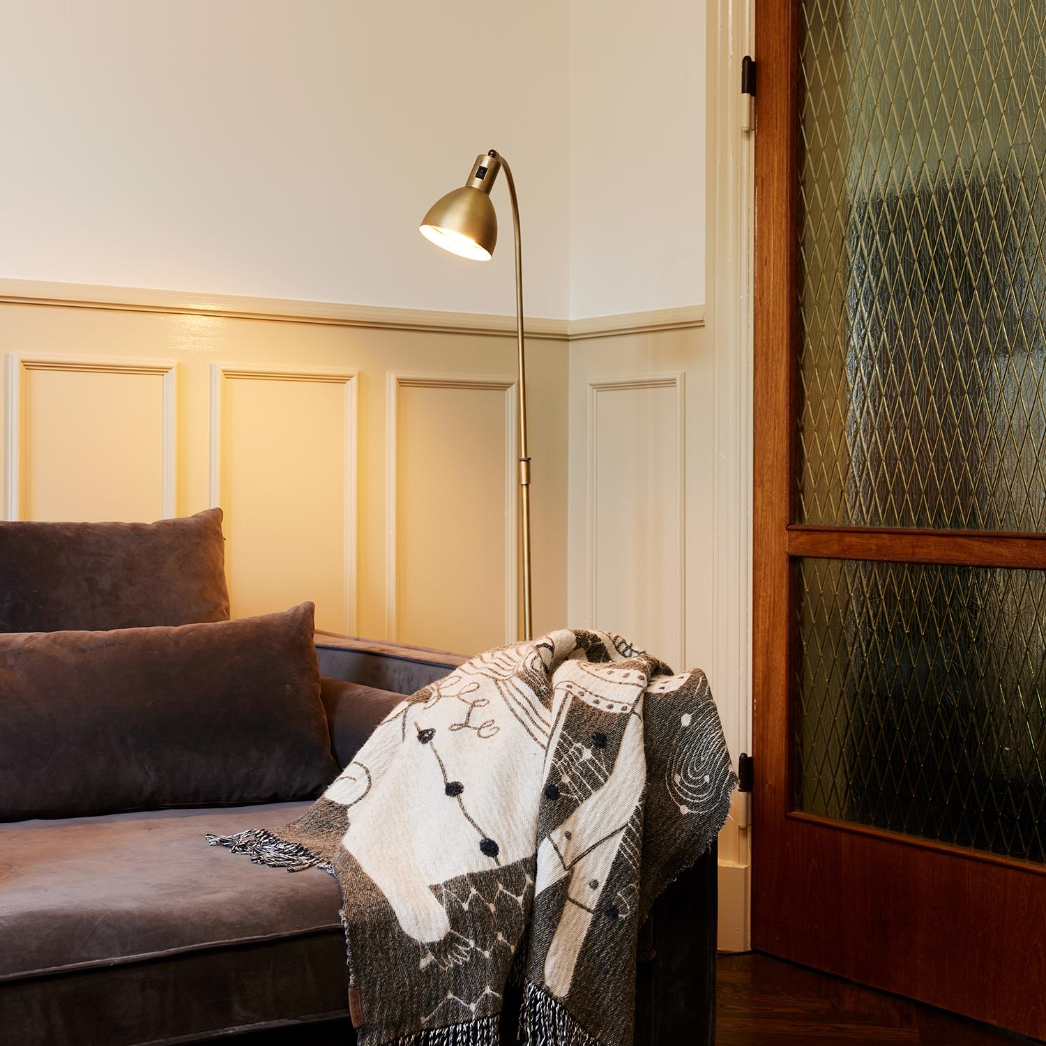 ANGORA - Stehlampe Wohnzimmer aus Vintage-Design Metall