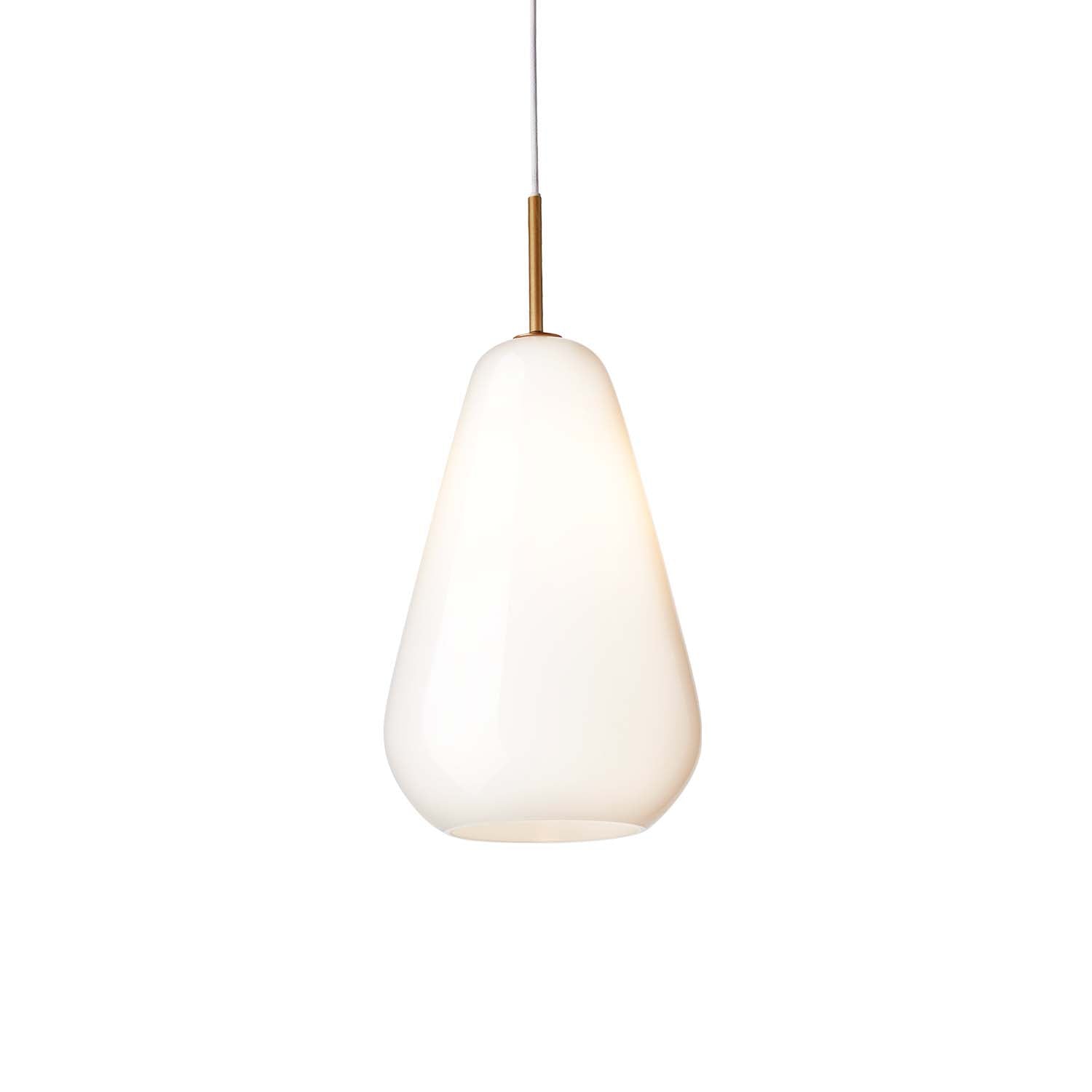 ANOLI 1 - Suspension in white or amber blown glass