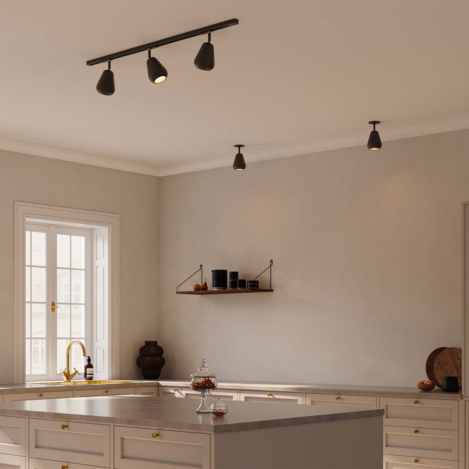 ANOLI SPOT - Minimalistische und designorientierte Schienenleuchte mit verstellbaren Spots zur Wandmontage