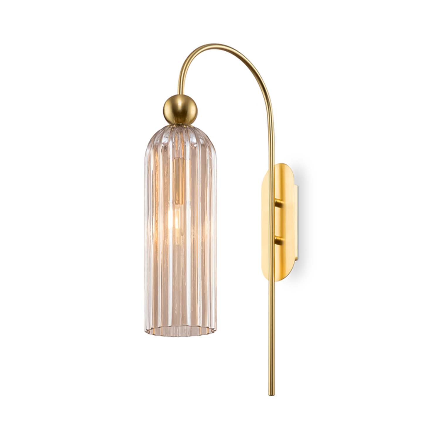 ANTIC - Applique murale chic en verre et laiton