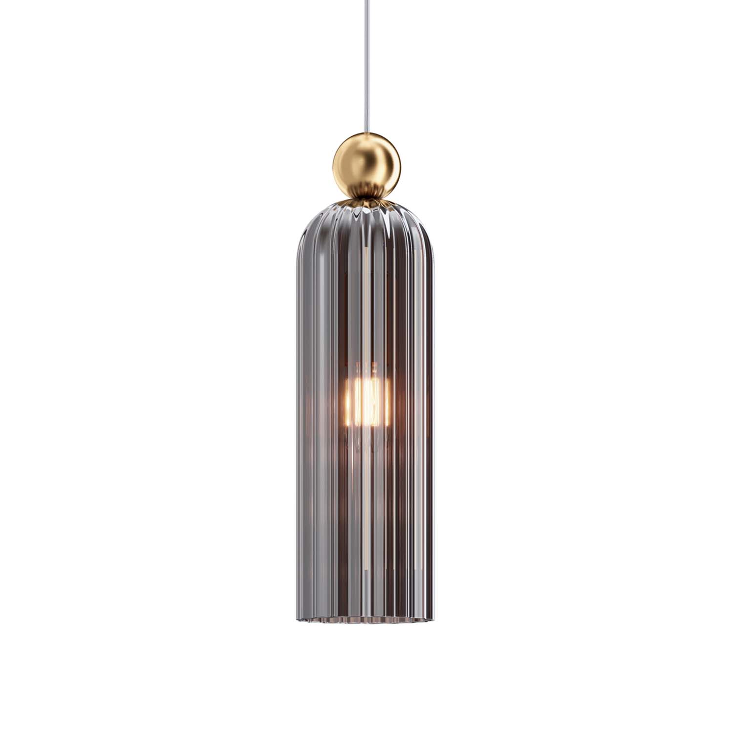 ANTIC - Chic glass pendant light in art deco style