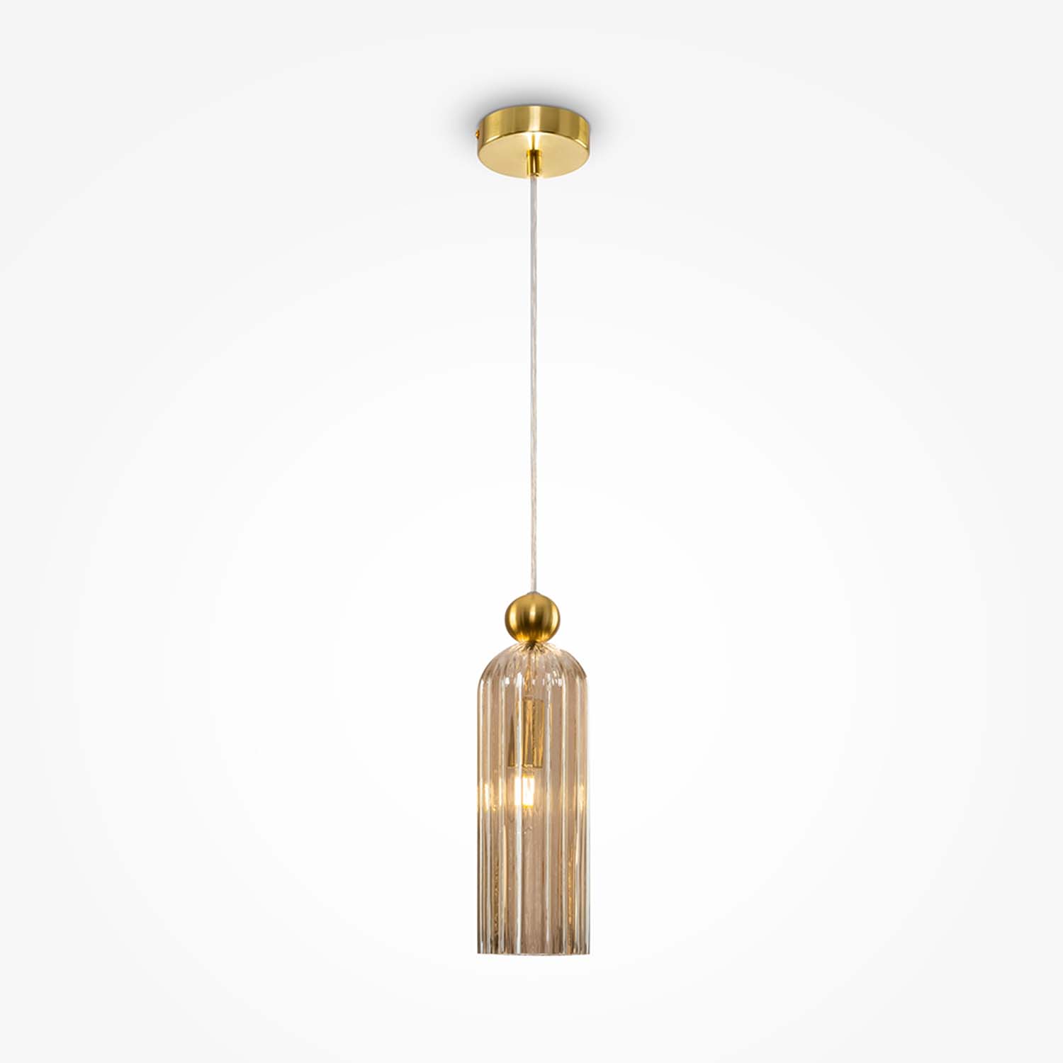 ANTIC - Chic glass pendant light in art deco style