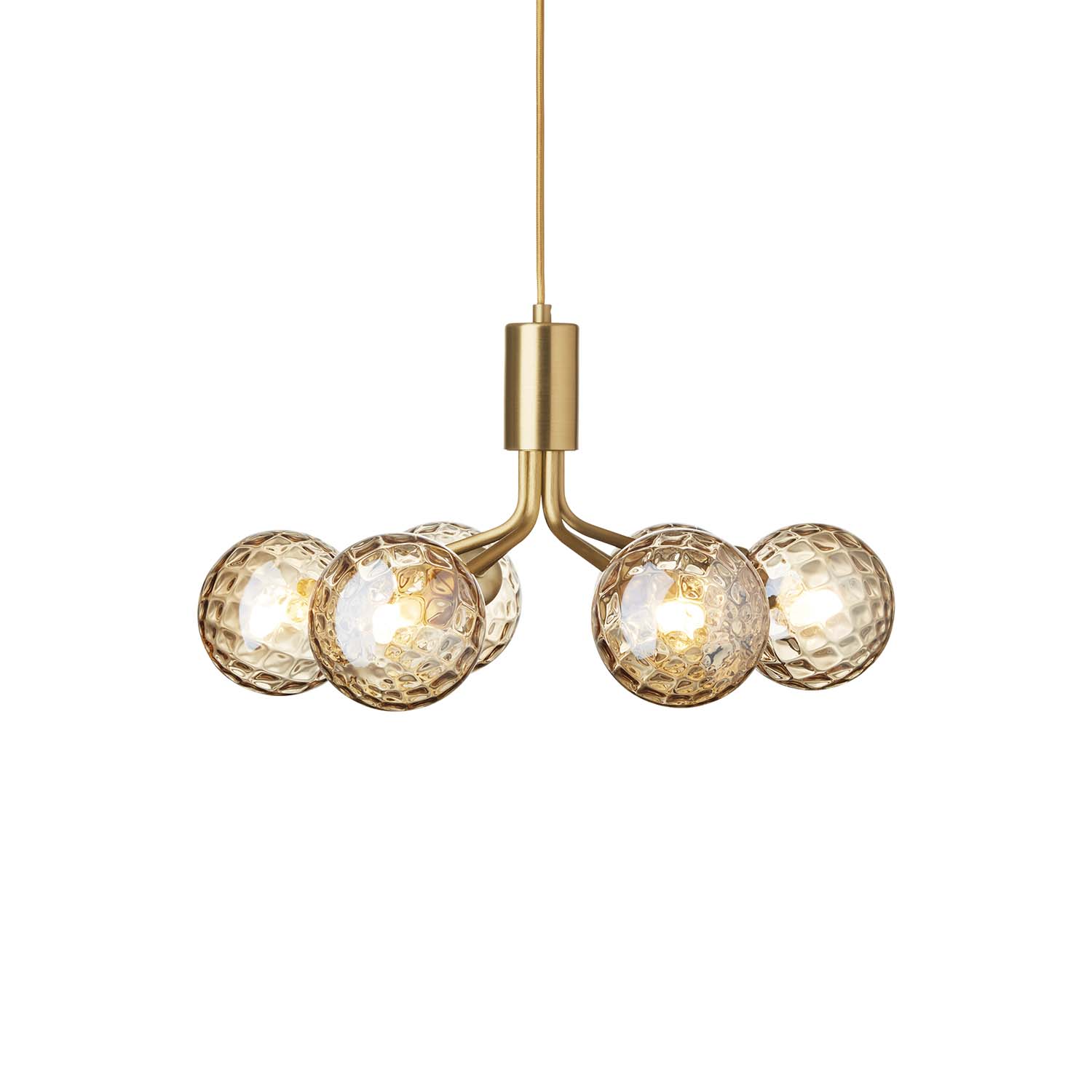 APIALES Optic - черная или золотая люстра с стеклянными шарами