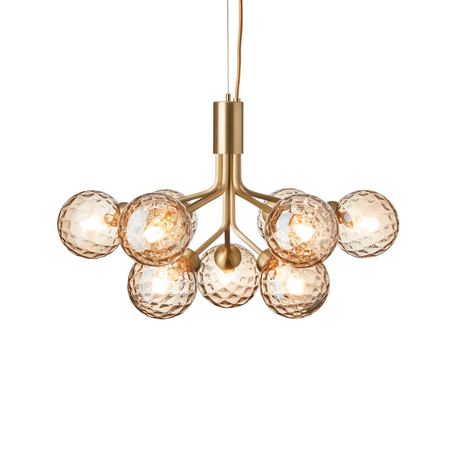 APIALES Optic - черная или золотая люстра с стеклянными шарами